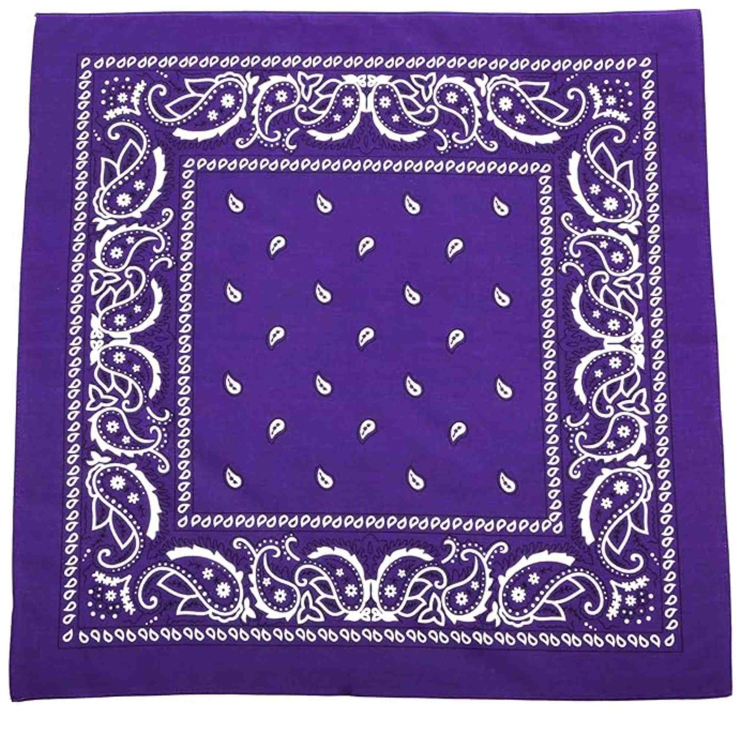 Unisex Paisley Pattern 100% Cotton Bandana Head or Neck Scarf