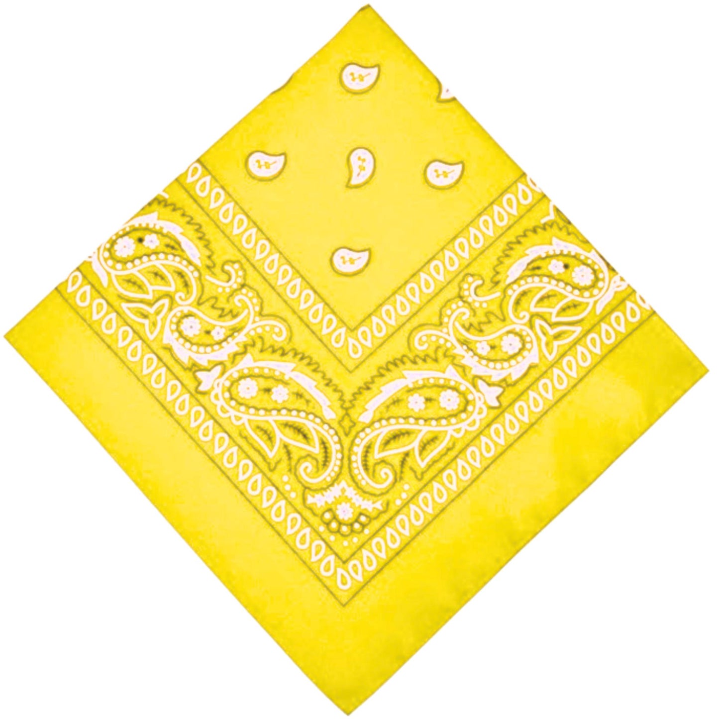 Unisex Paisley Pattern 100% Cotton Bandana Head or Neck Scarf