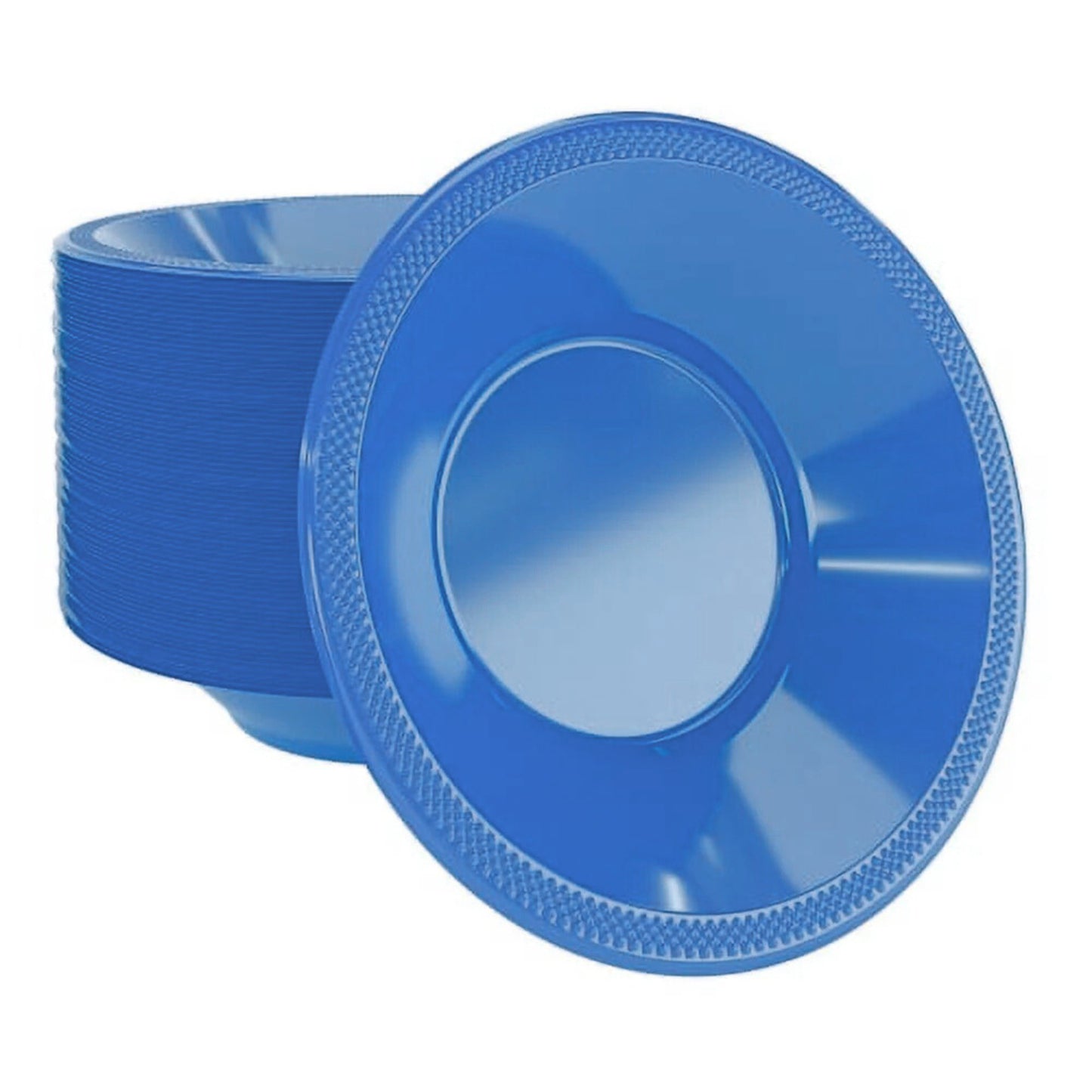 Disposable 15oz Blue Plastic Bowl