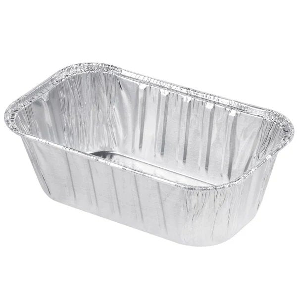 Disposable Aluminum 1lb Rectangular Loaf Pans