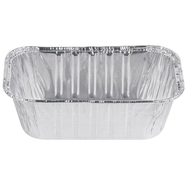 Disposable Aluminum 1lb Rectangular Loaf Pans