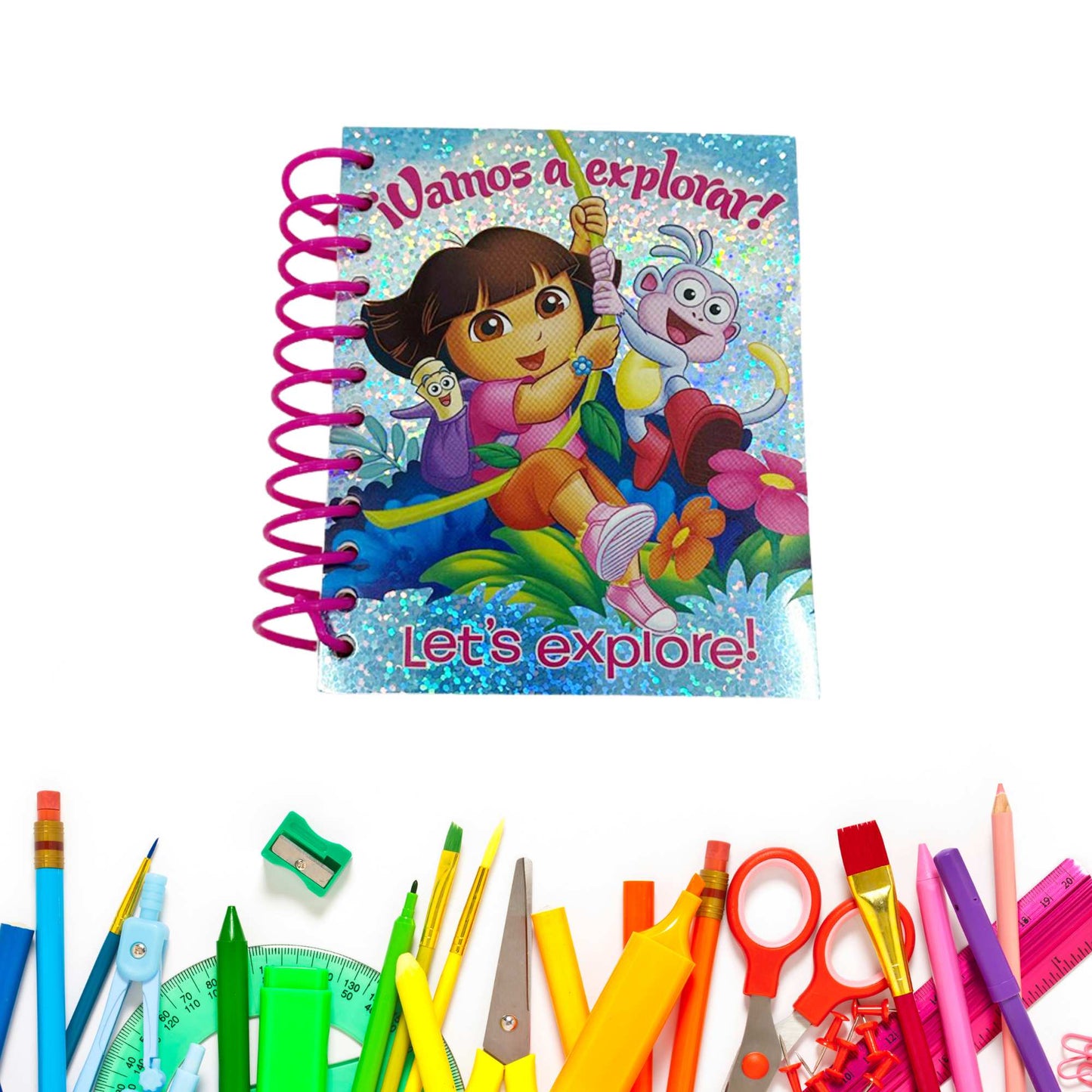 Holographic Spiral Dora the Explorer Rules Notebook