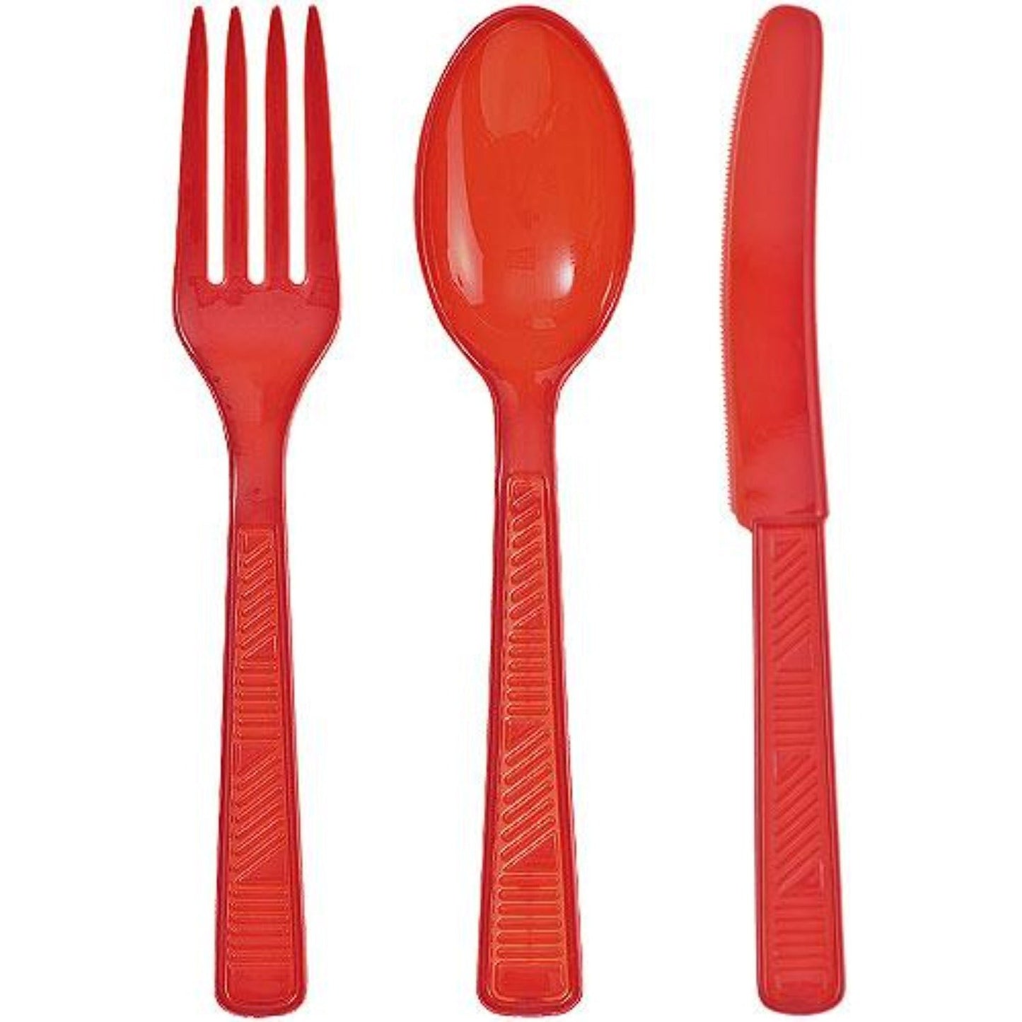 Disposable Red Combo Cutlery Set