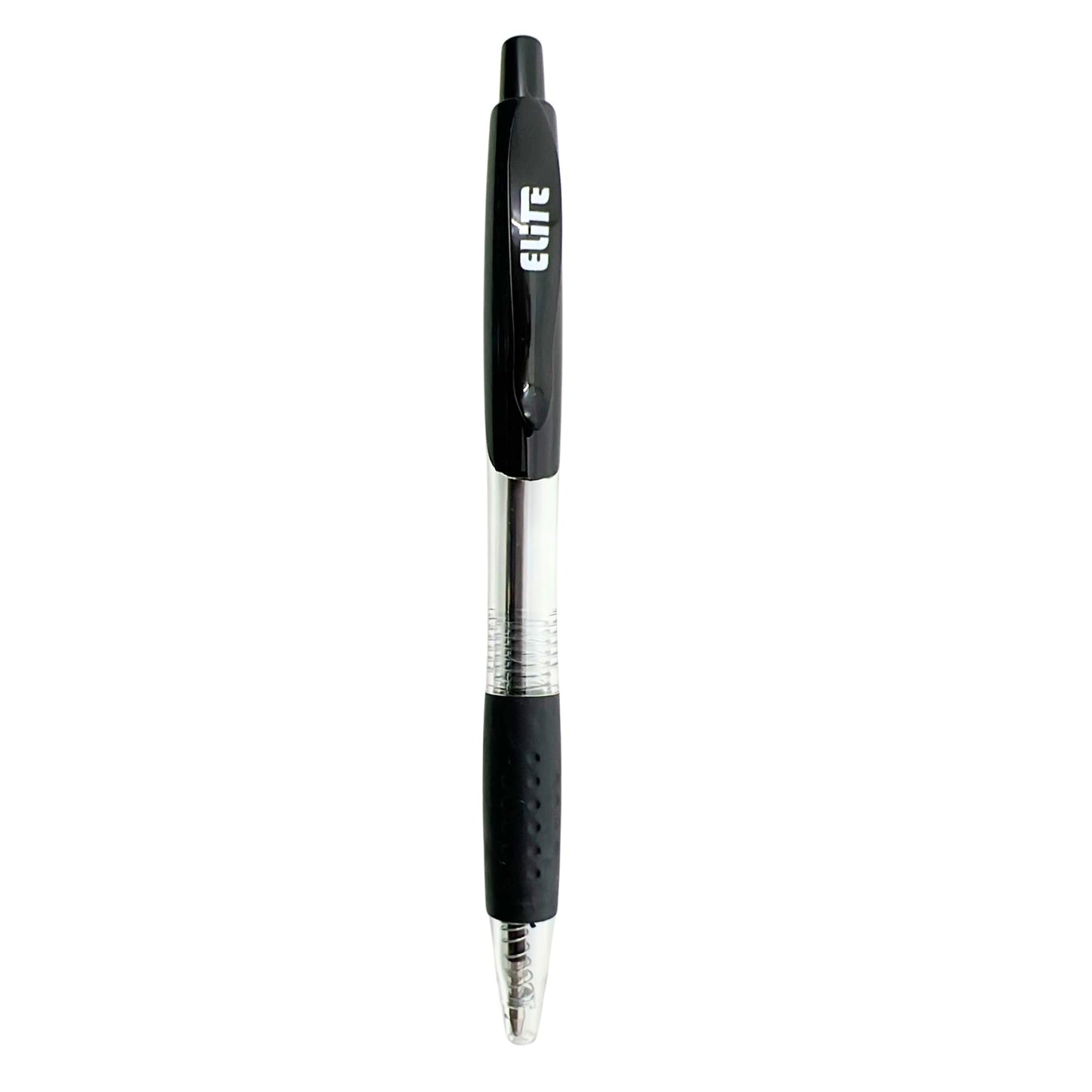 Elite Series Black Gel Ballpoint Pens – 1.0mm Bold Bullet Tip