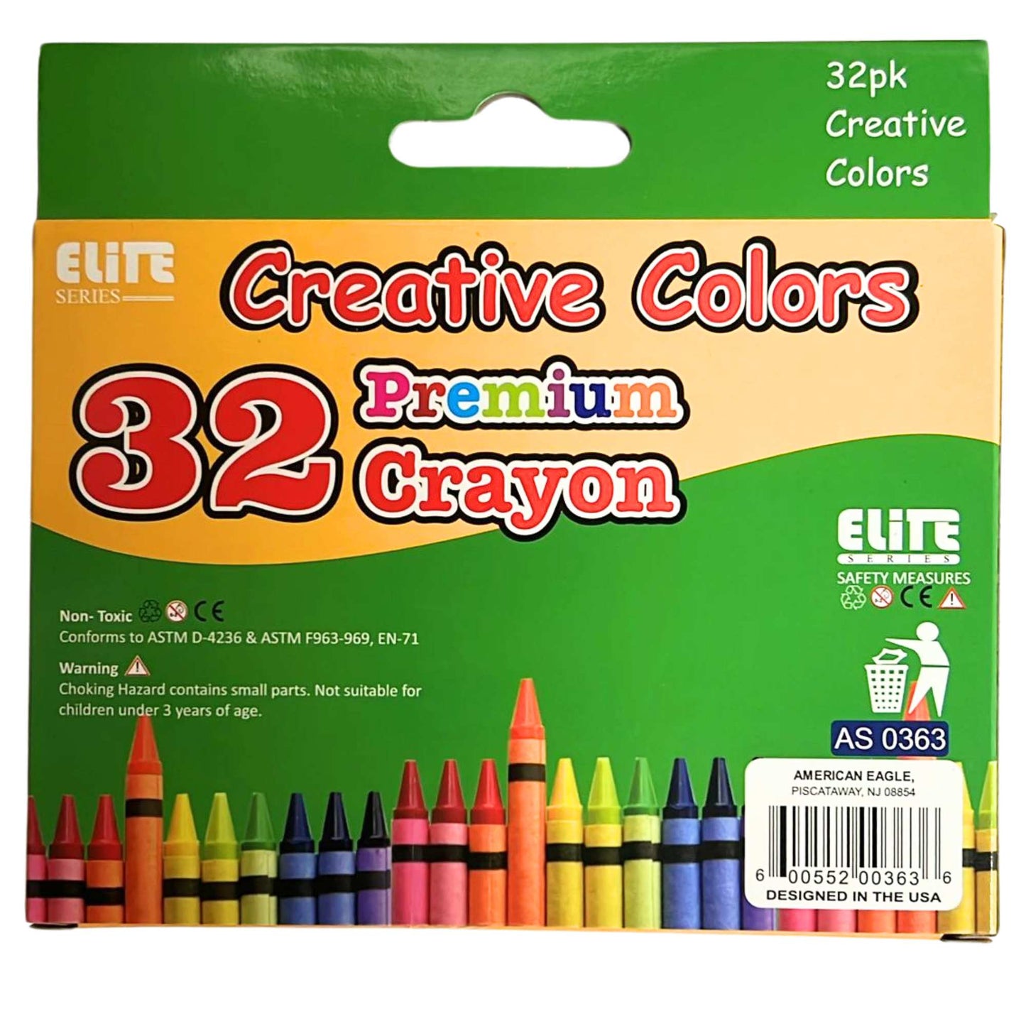Elite Series – Box of Non-Toxic Crayons