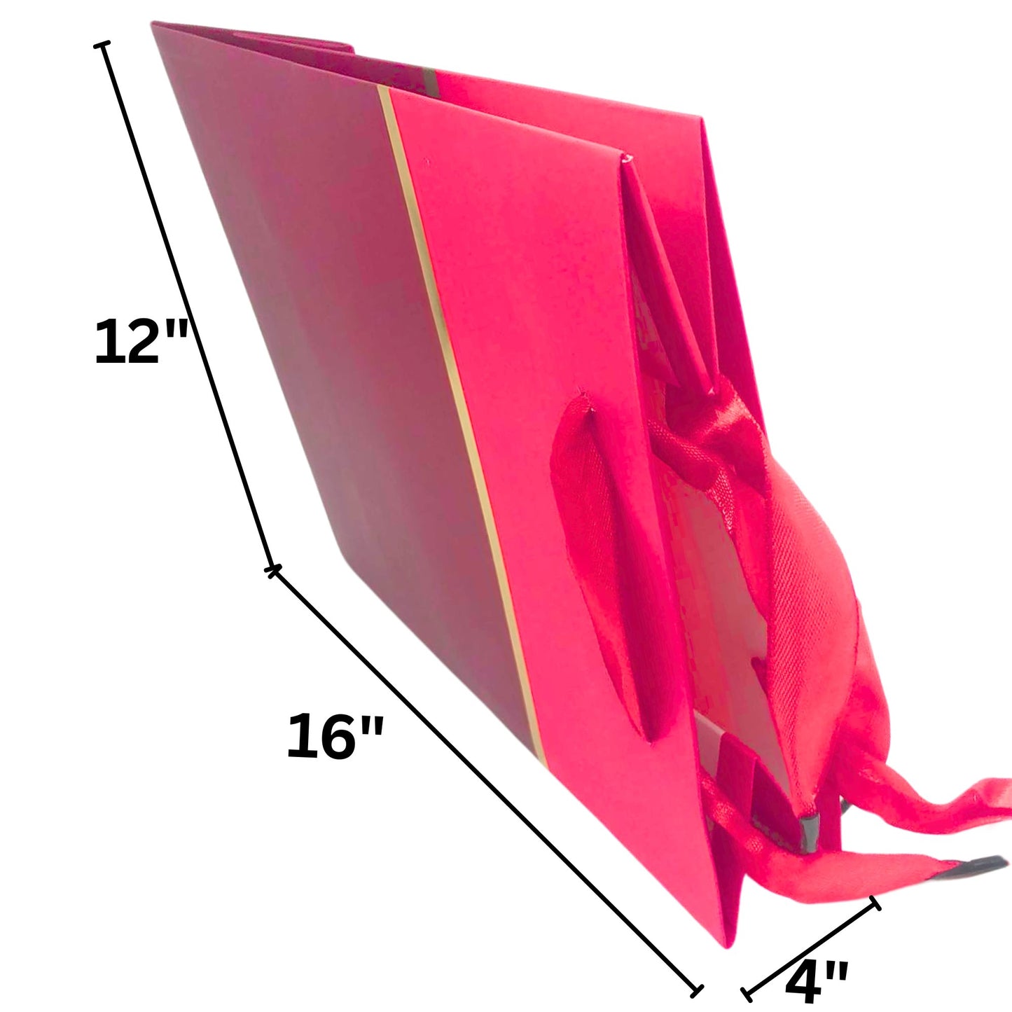 Gift Bag – Festive and Reusable Bag for Celebrating Special Moments ..Red Ribbon