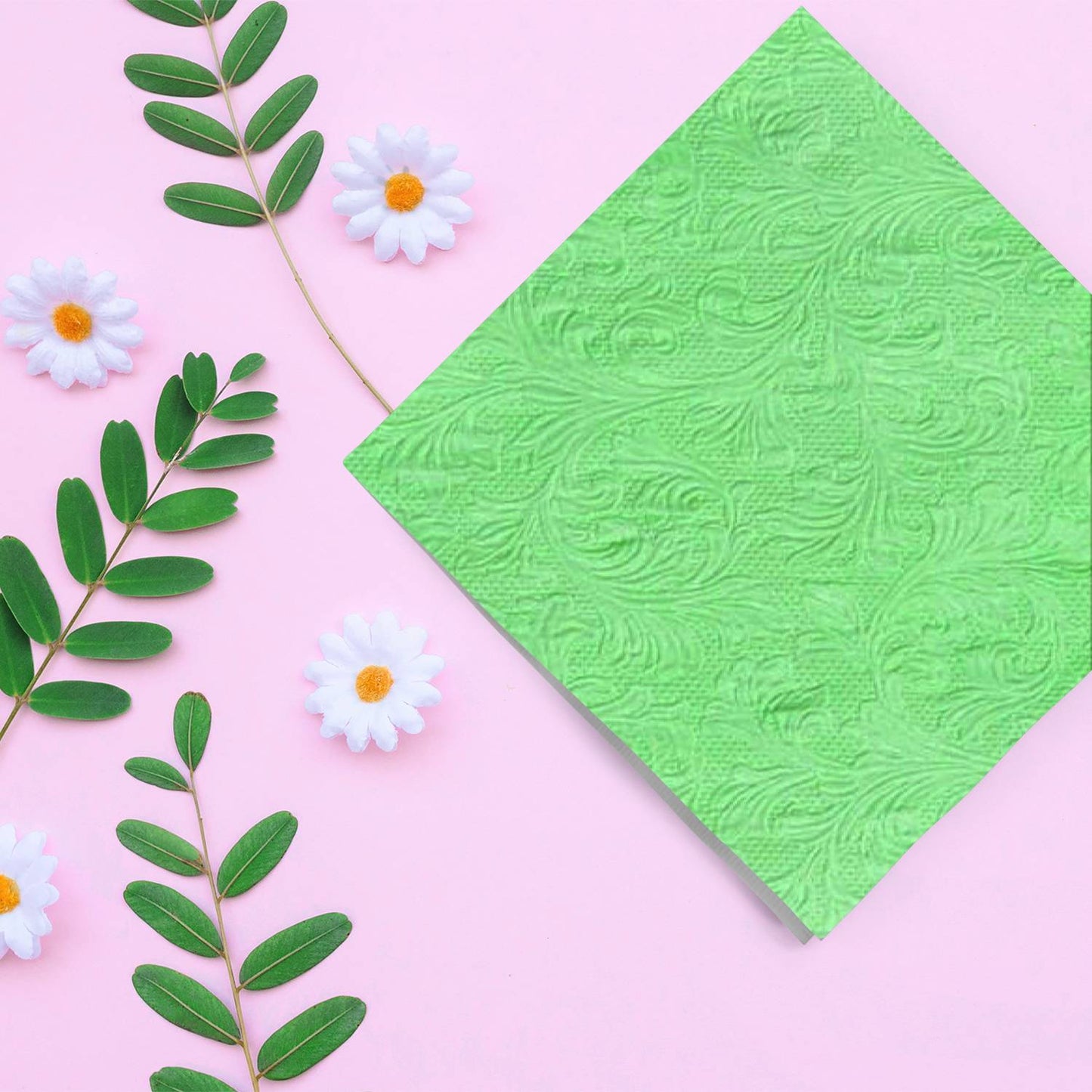 Fiorentina Light Green Lunch Napkins 20 Pack Napkins Party Tableware lifestyle use image
