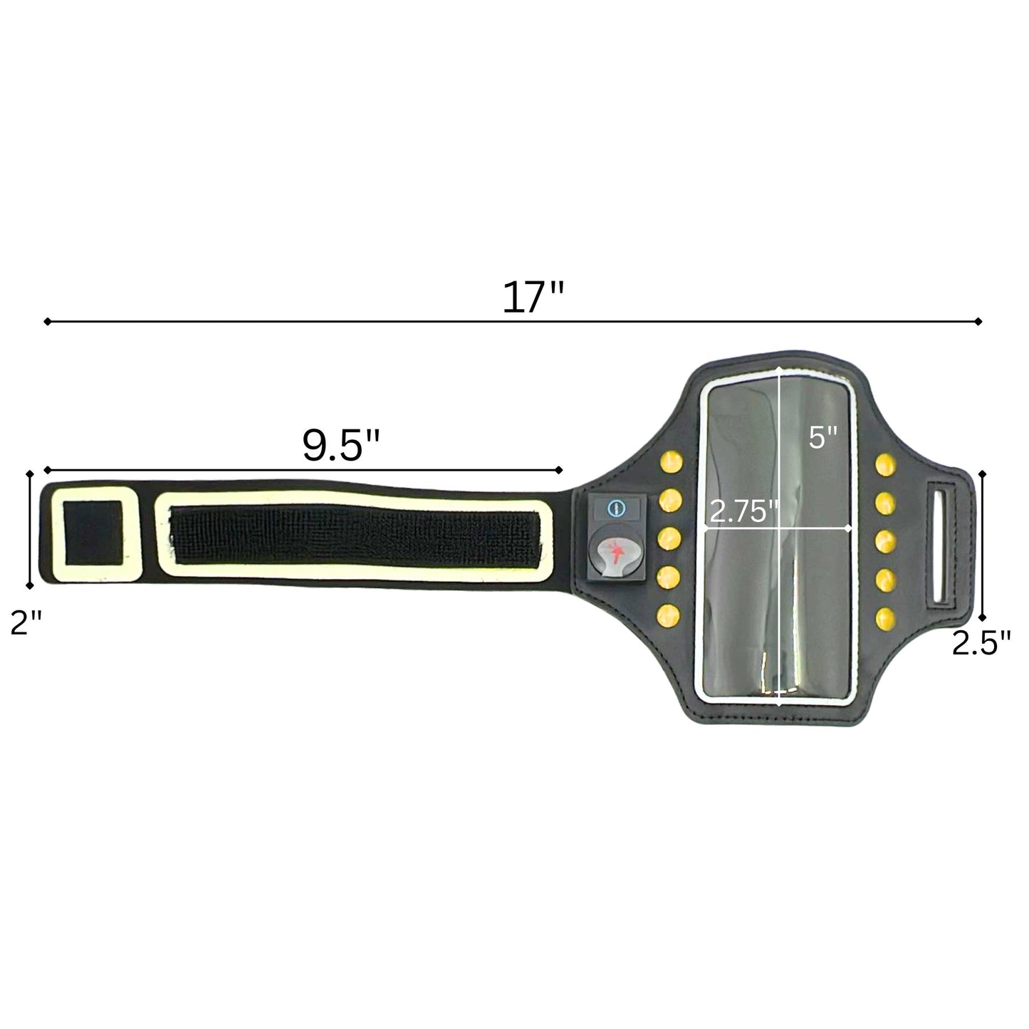 Smartphone LED Armband with Adjustable Strap for Jogging
