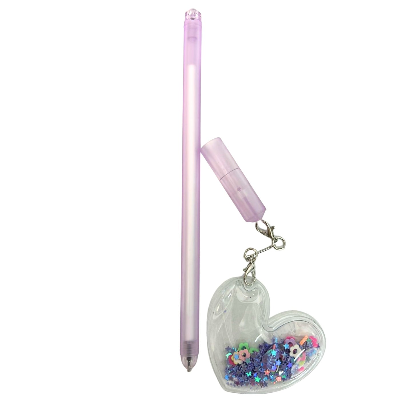 Flash Powder Pendant Blue Ink Pen