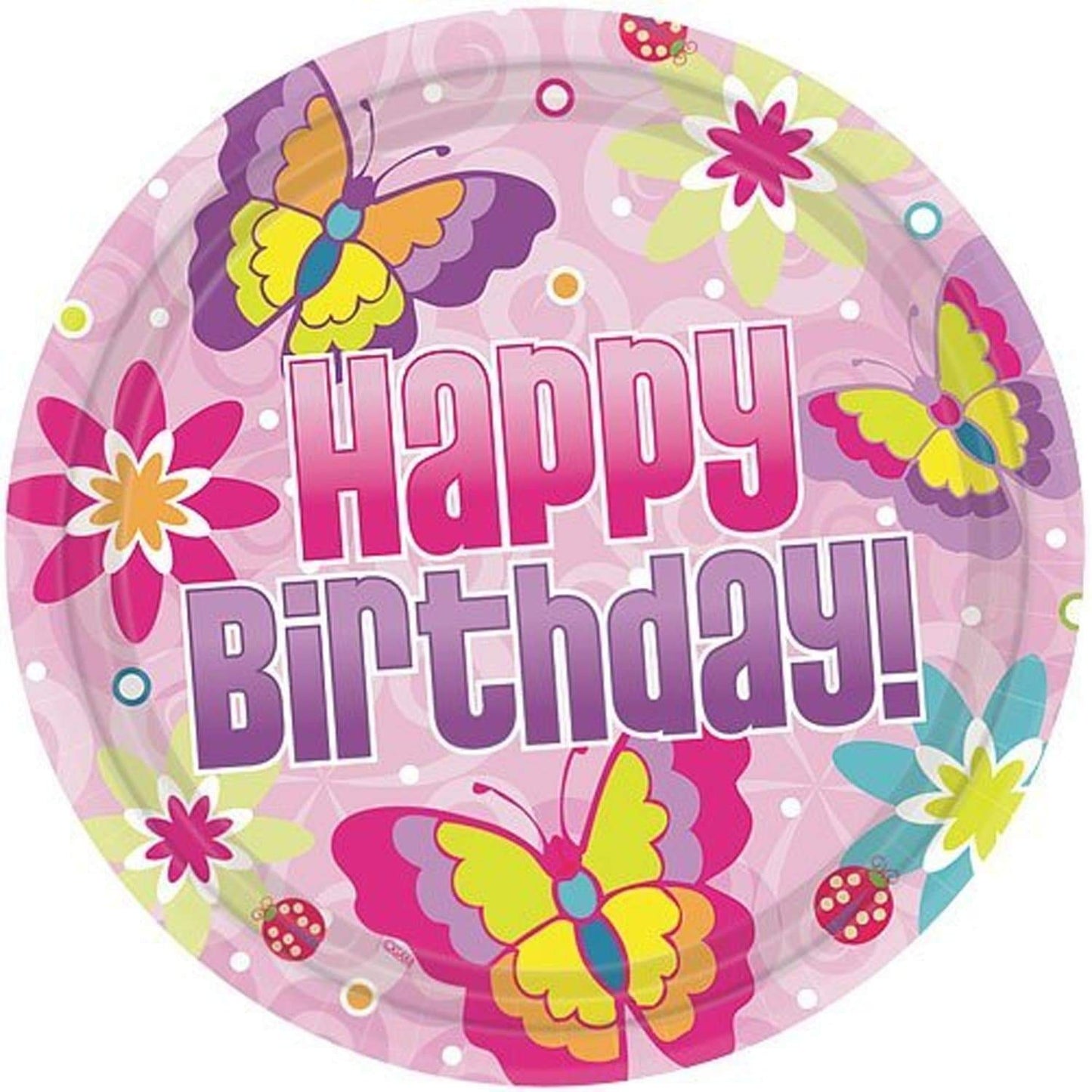 Hanna K. Signature Bday Butterfly Plates