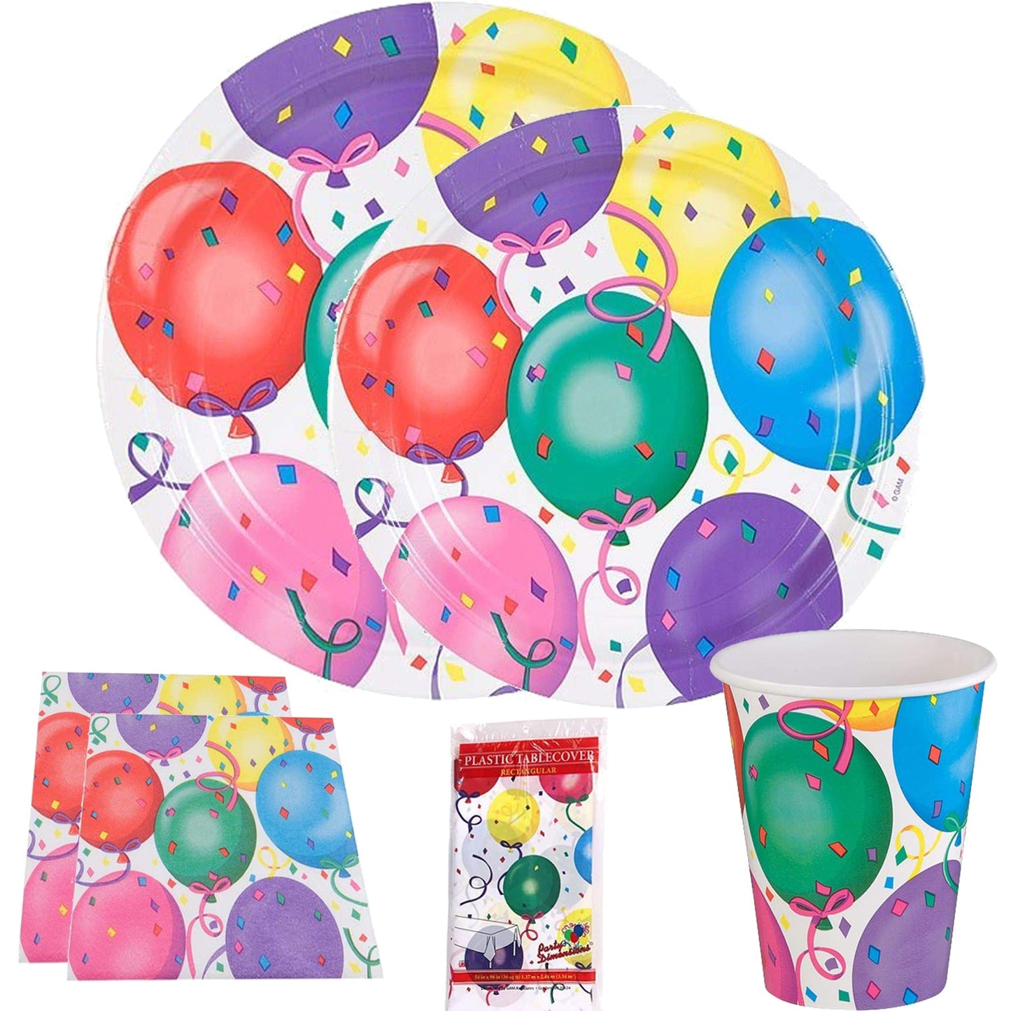 Hanna K. Signature Healy's Balloons Paper Plate