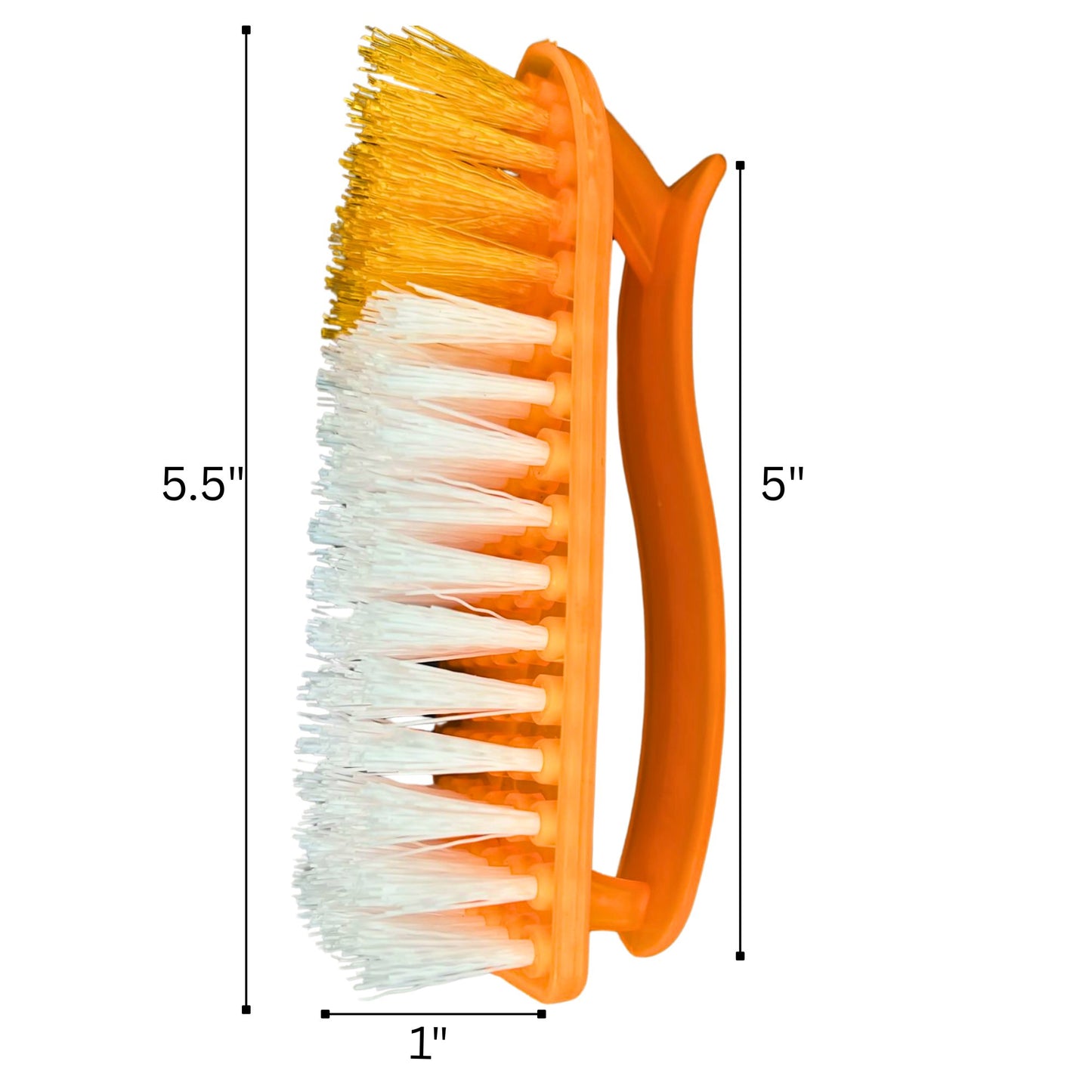 Hard Bristle Plastic Iron Style Scrub Brush