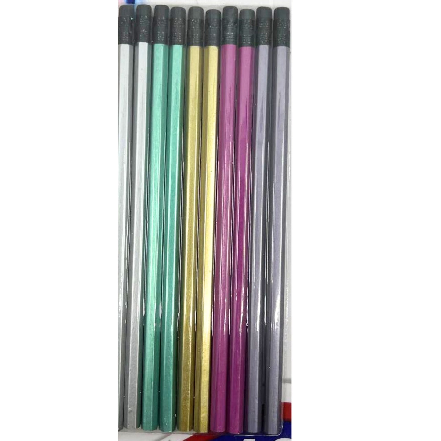 HB Metallic Pencils, Smooth Writing & Firm Grip
