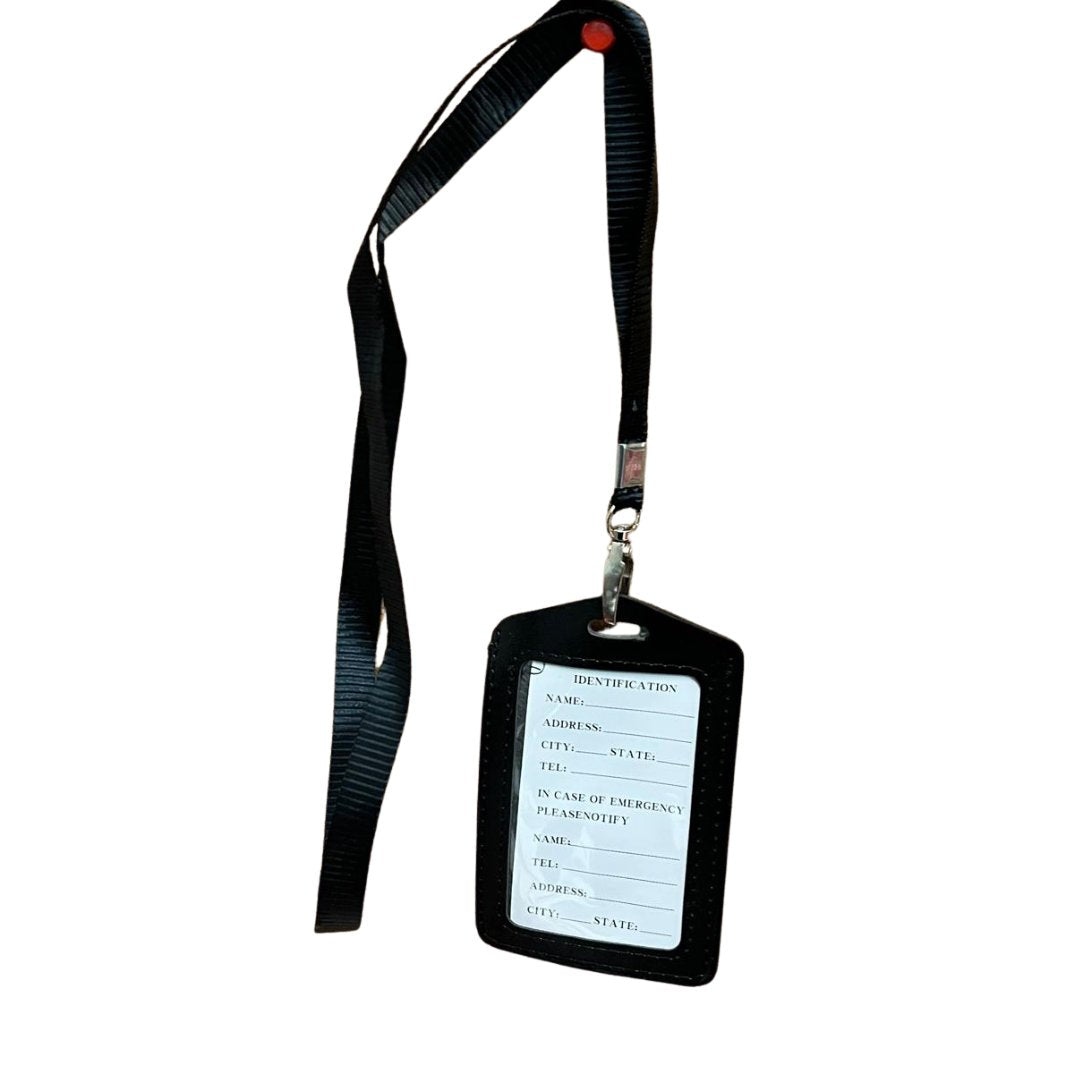 Identification Card Holder with Neck Ribbon
