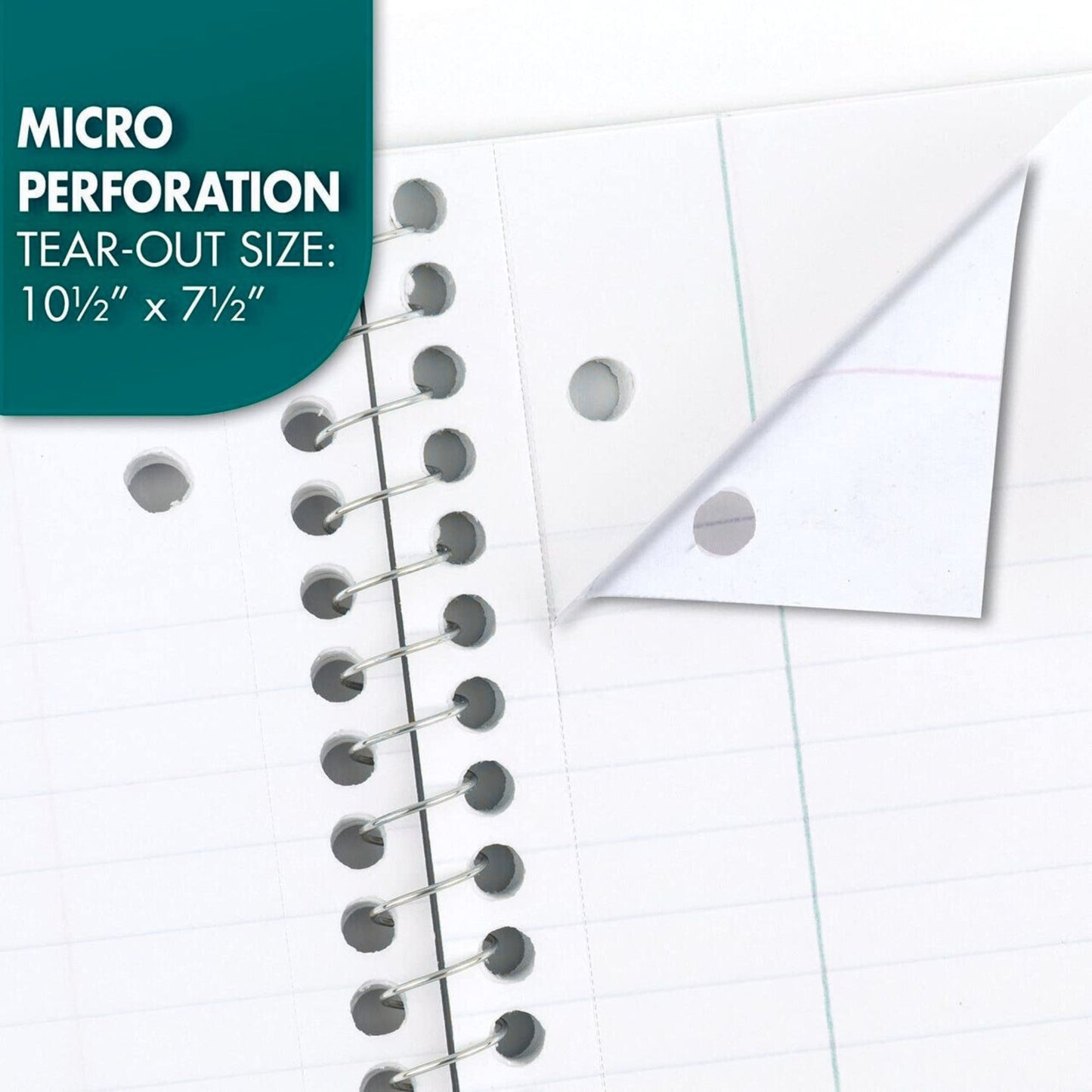 1-Subject Spiral Notebook – Wide Ruled Durable and Stylish for School, Work, or Home 70Sheets