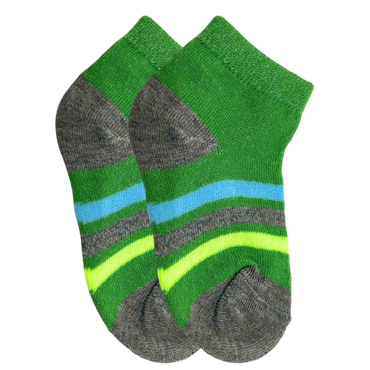 Kids Soft & Stretchy Comfortable Fit Dotted Green Ankle Socks