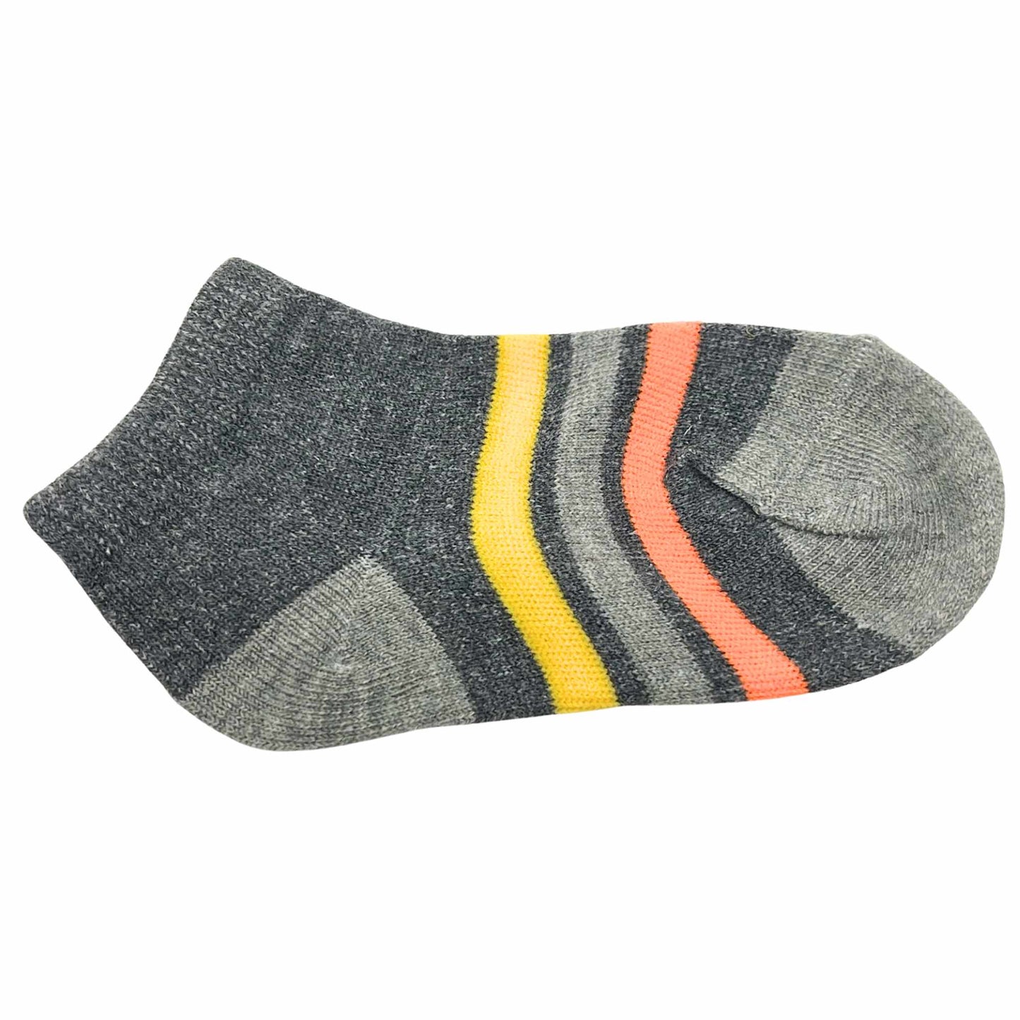 Kids Soft & Stretchy Comfortable Fit Gray Ankle Socks: 1 Pair Kids Socks size and feature image