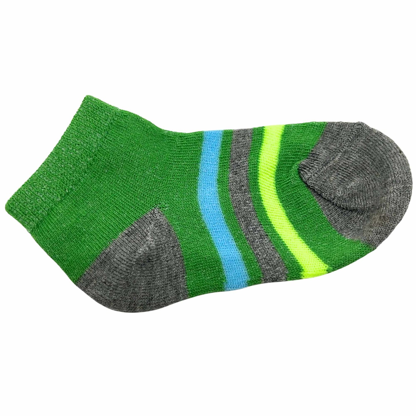 Kids Soft & Stretchy Comfortable Fit Dotted Green Ankle Socks: 1 Pair Kids Socks size and feature image