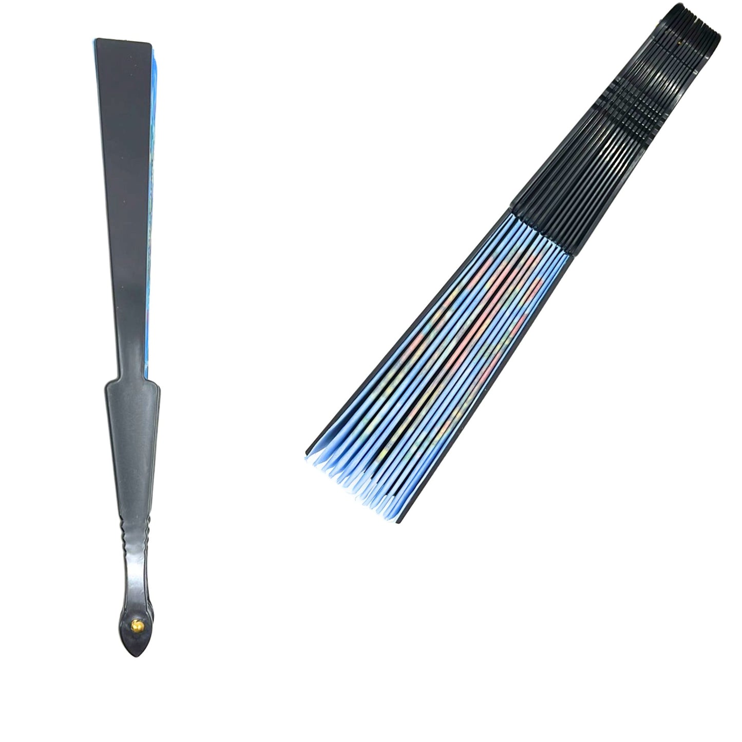 Lady of Guadalupe & San Judas Hand Folding Fan