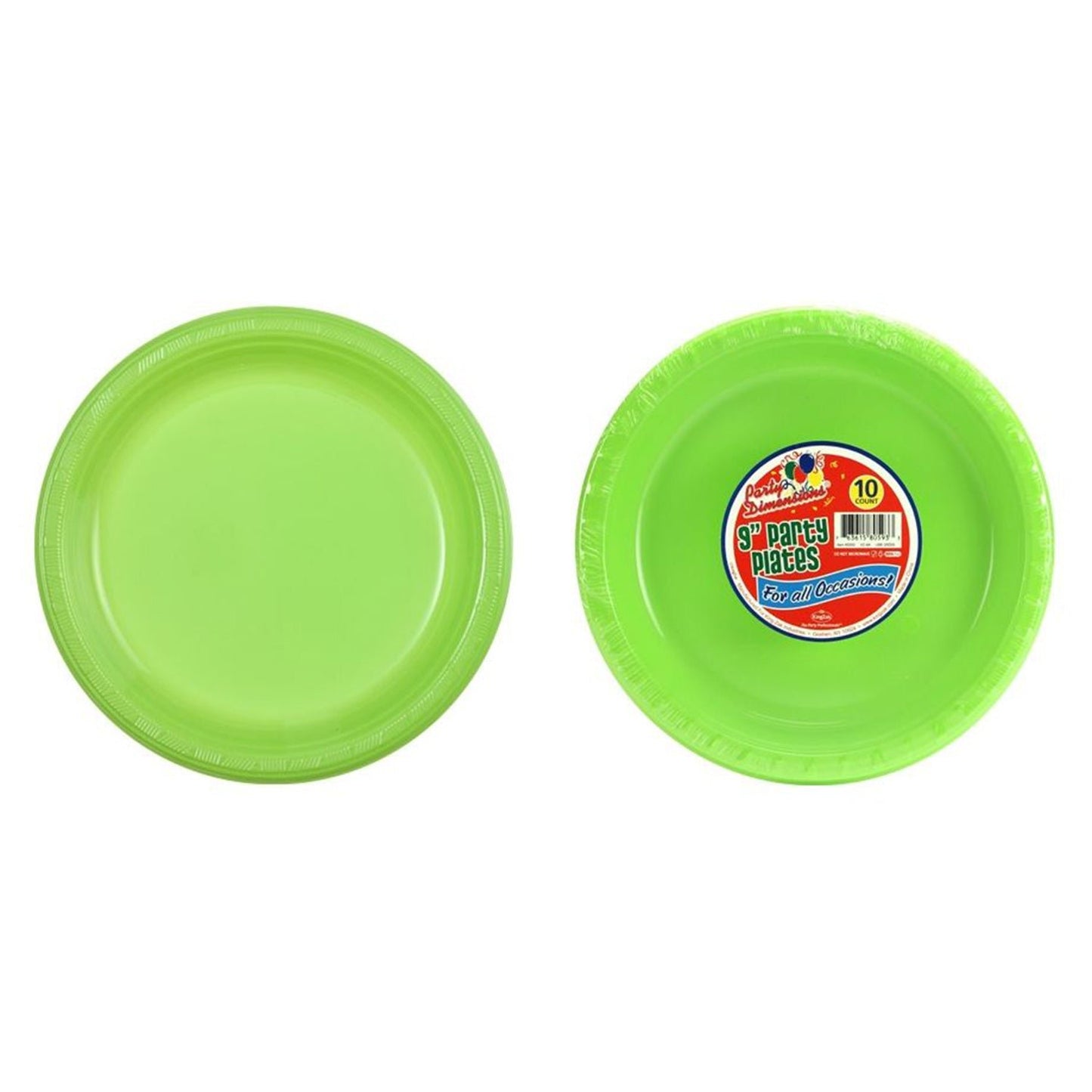 Lime Green Plastic Plate