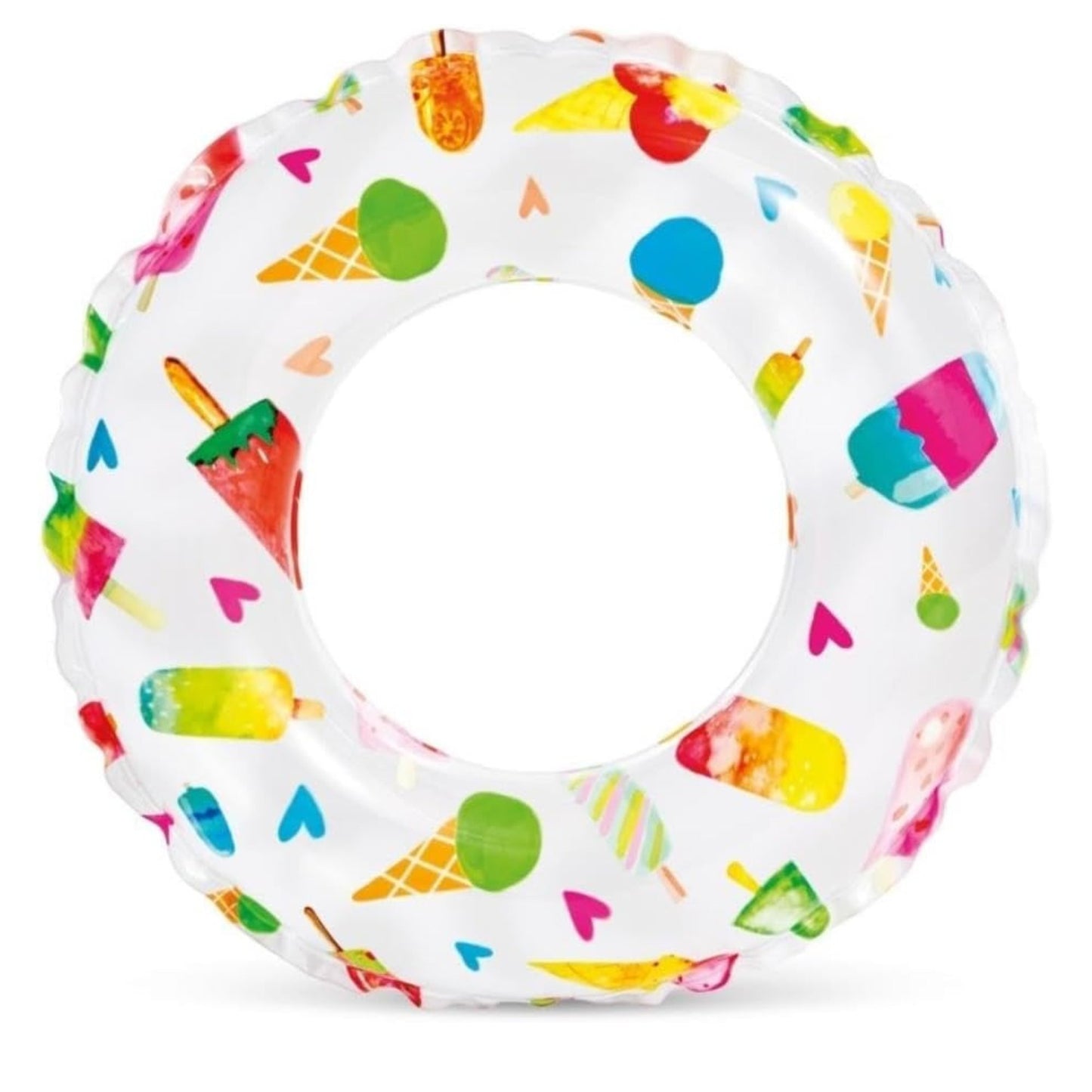 Lively Print Inflatable Swim Ring