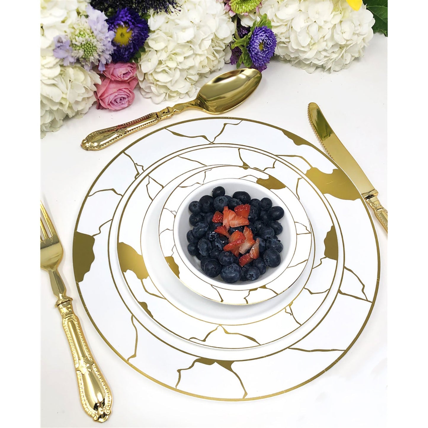 Luxury Baroque Collection Gold Tee Spoons