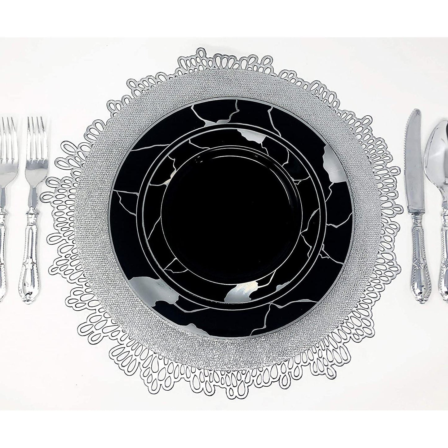 Luxury Baroque Collection Silver Tee Spoons