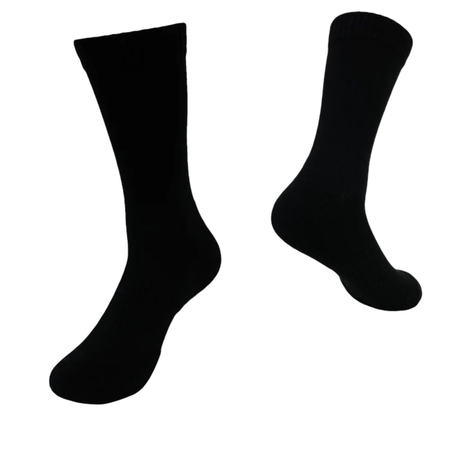 Men’s Crew Dress Socks Seamless Black