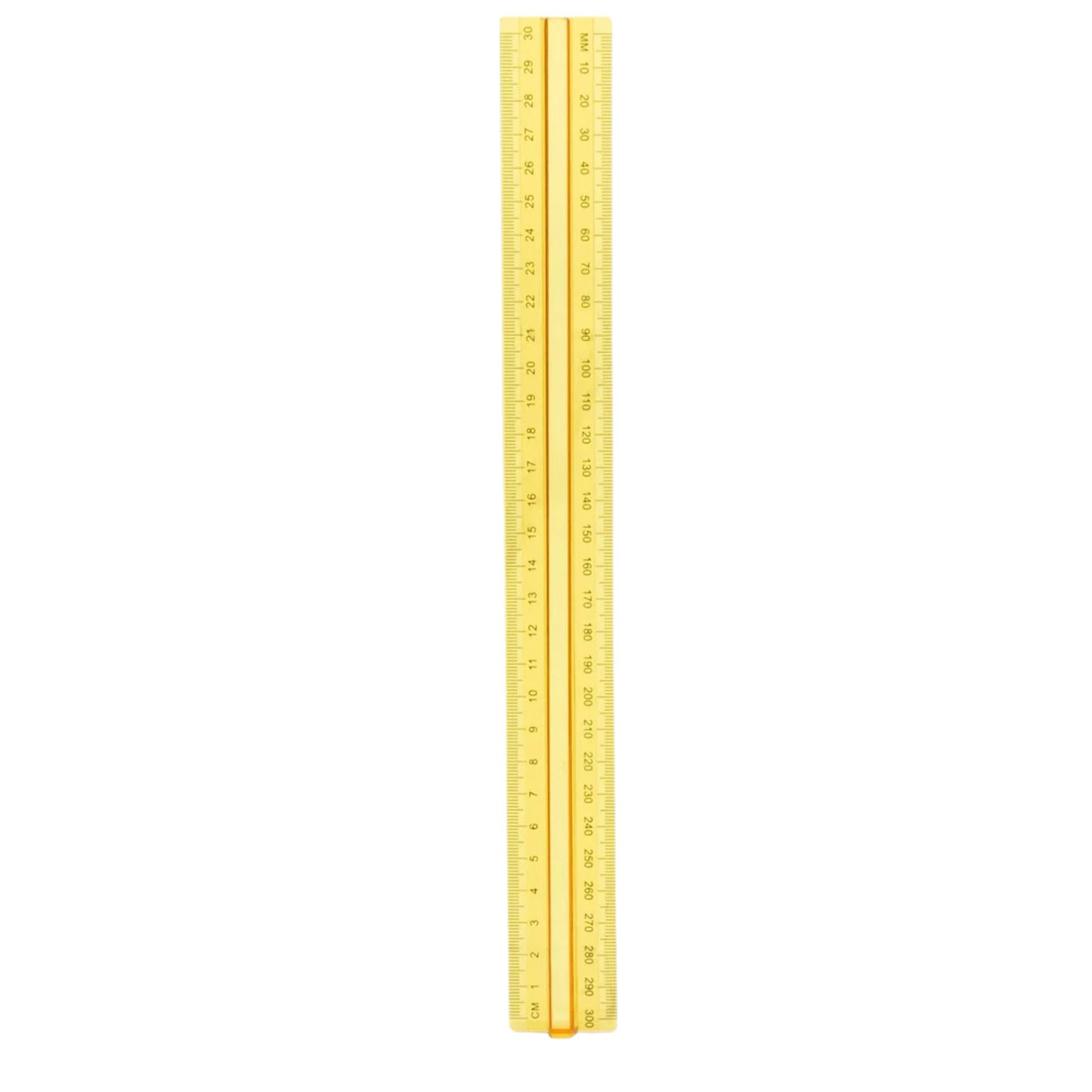 Metric & Imperial Scale Raised Grip Aluminium Ruler