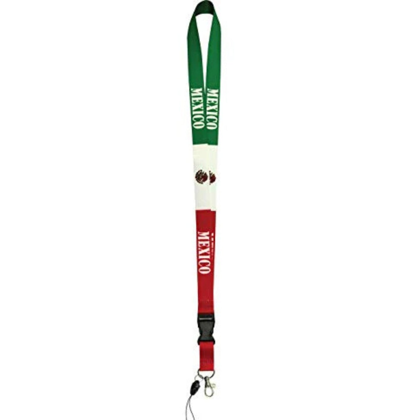 Mexico Flag Lanyard Keychain with Quick Release – Neck Strap for Keys, Badges, and ID Holders