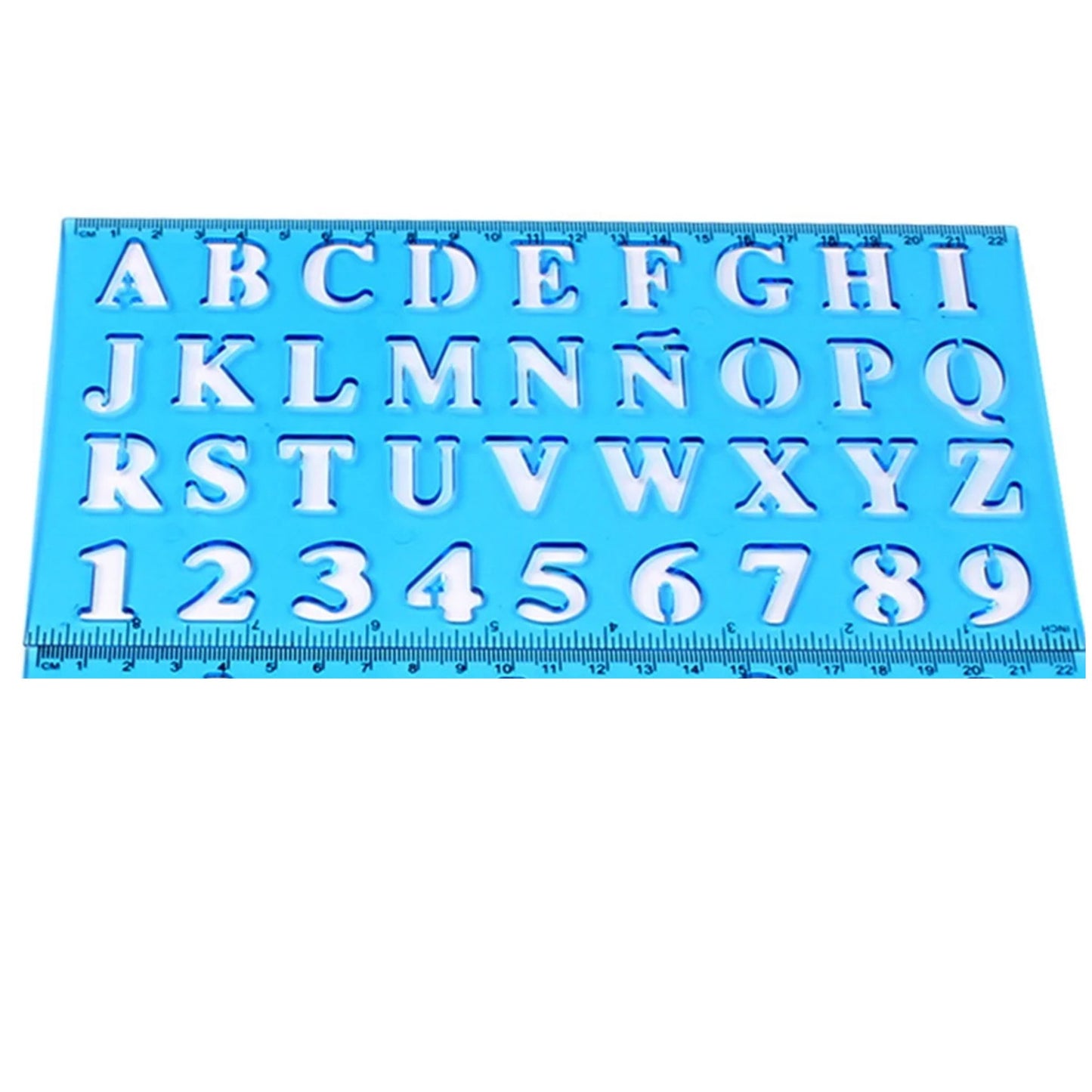 Plastic Stencil Ruler Set