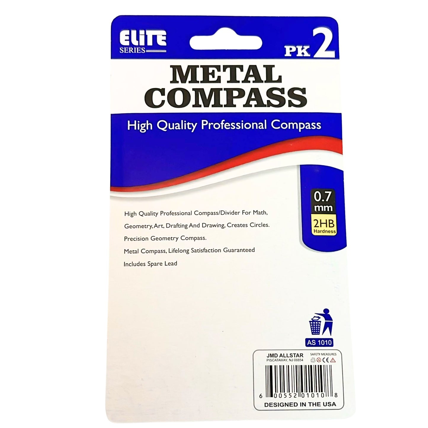 Premium Metal Compass with Extra Refill