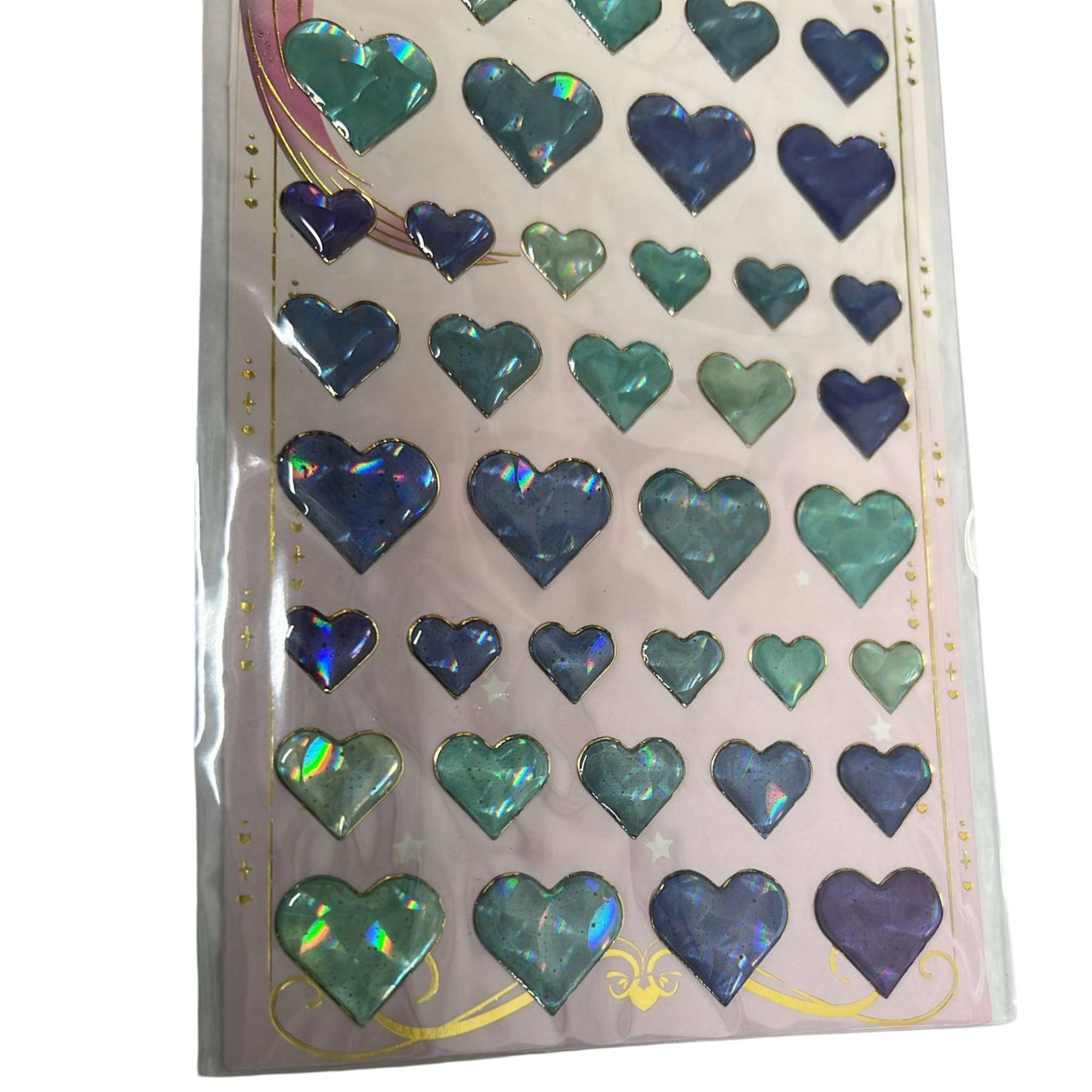 Puffy Love Heart Stickers: 1 Pack DIY School Stickers size and feature image