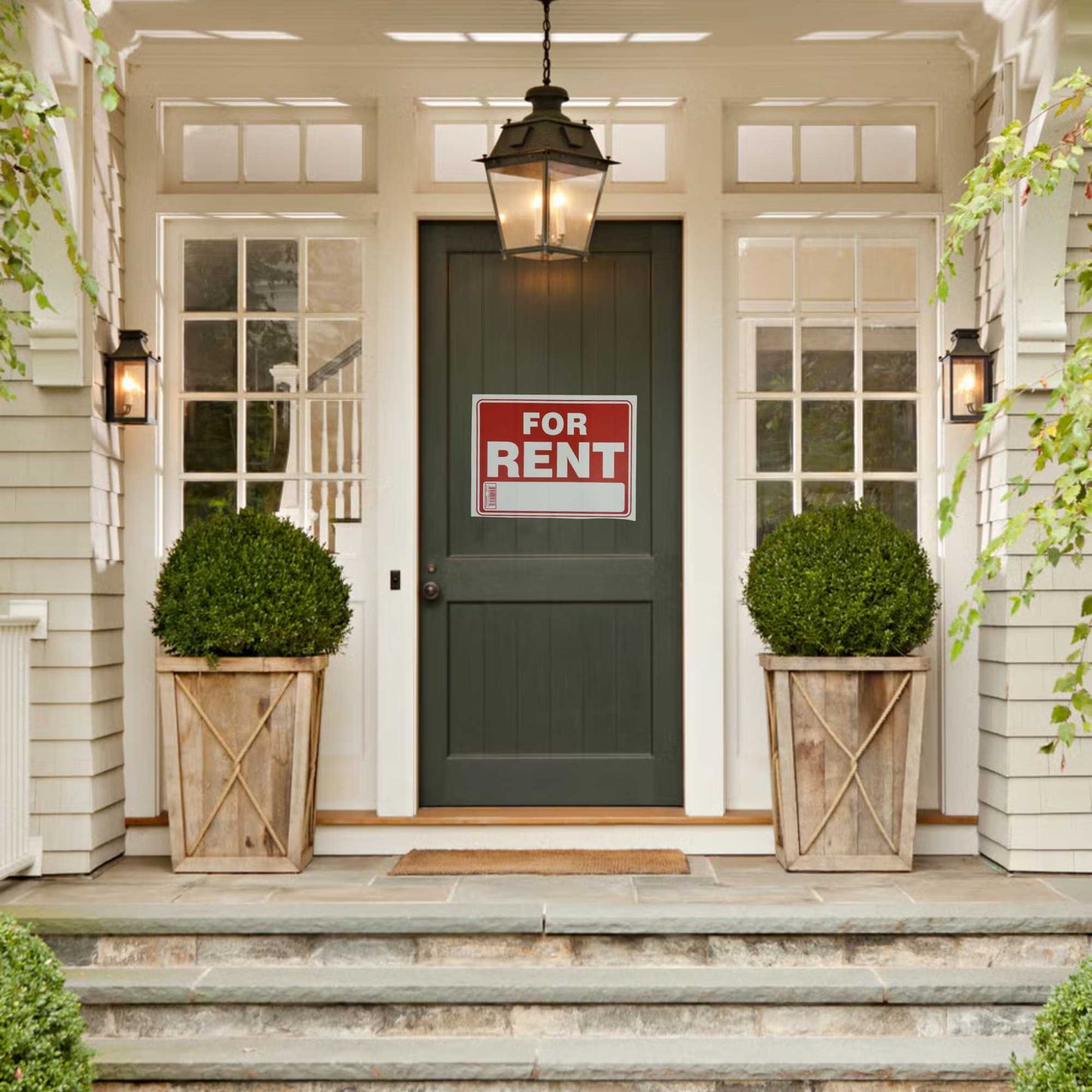 9"X12" "FOR RENT" Plastic Signage Sign 1 Pack Facility Identification Signs Outdoor size and feature image