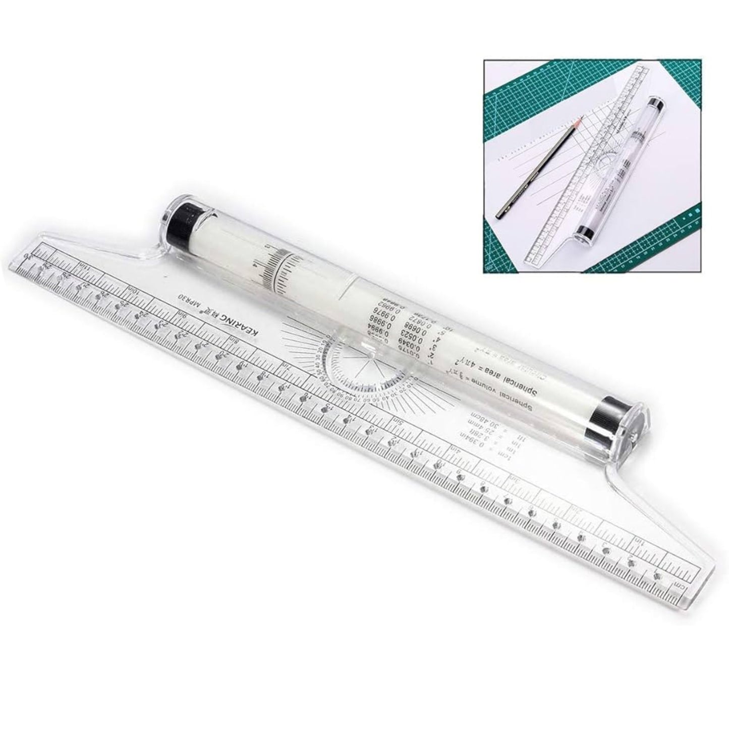 Rolling Ruler for Curved and Straight Lines