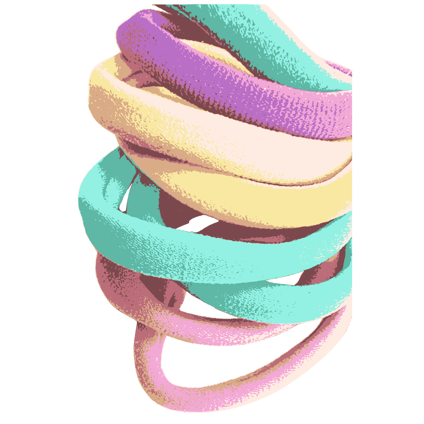 Multicolor Soft, Seamless & High-Stretch Ponytail Holders