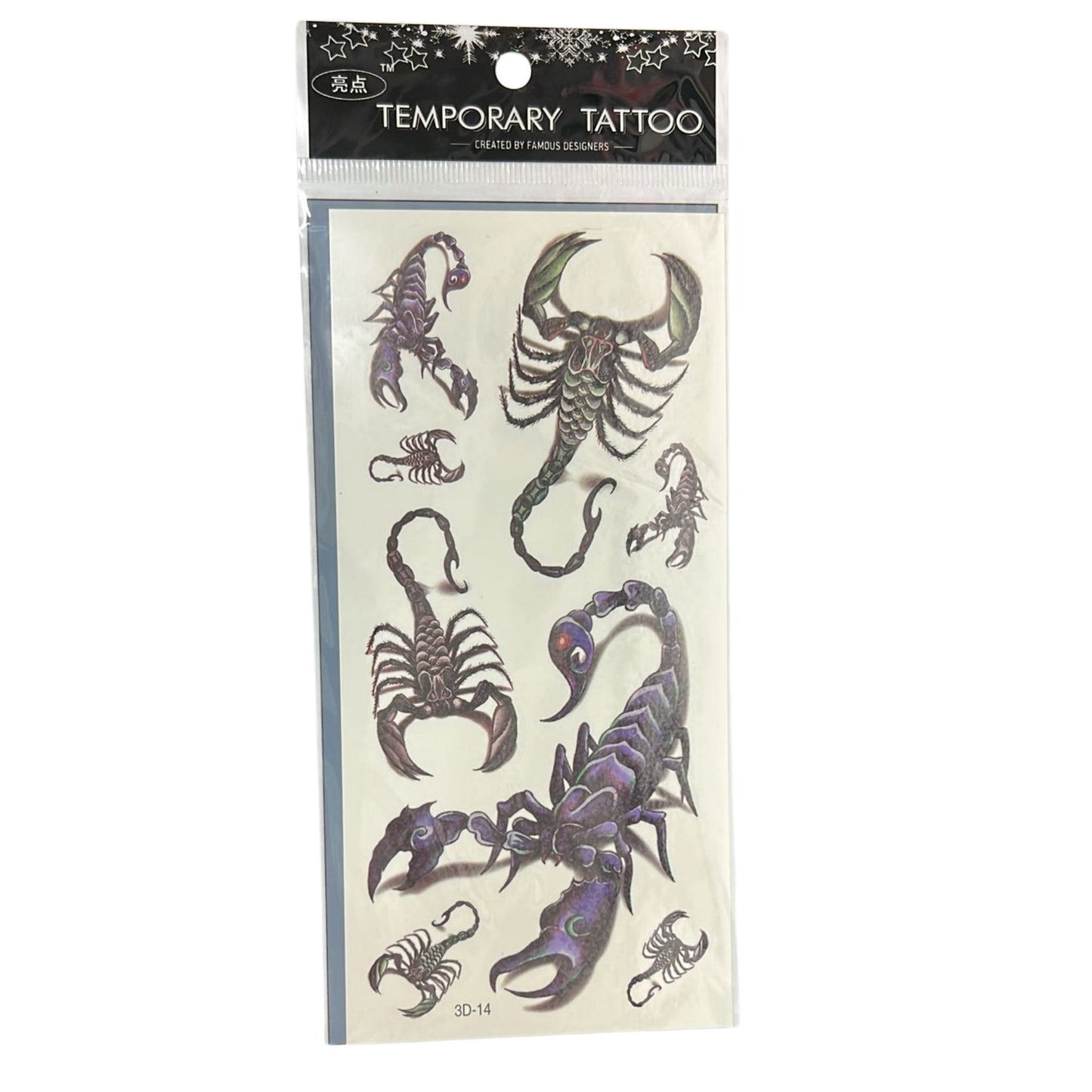 Unisex Colored Semi Permanent/Temporary Long-Lasting Tattoo
