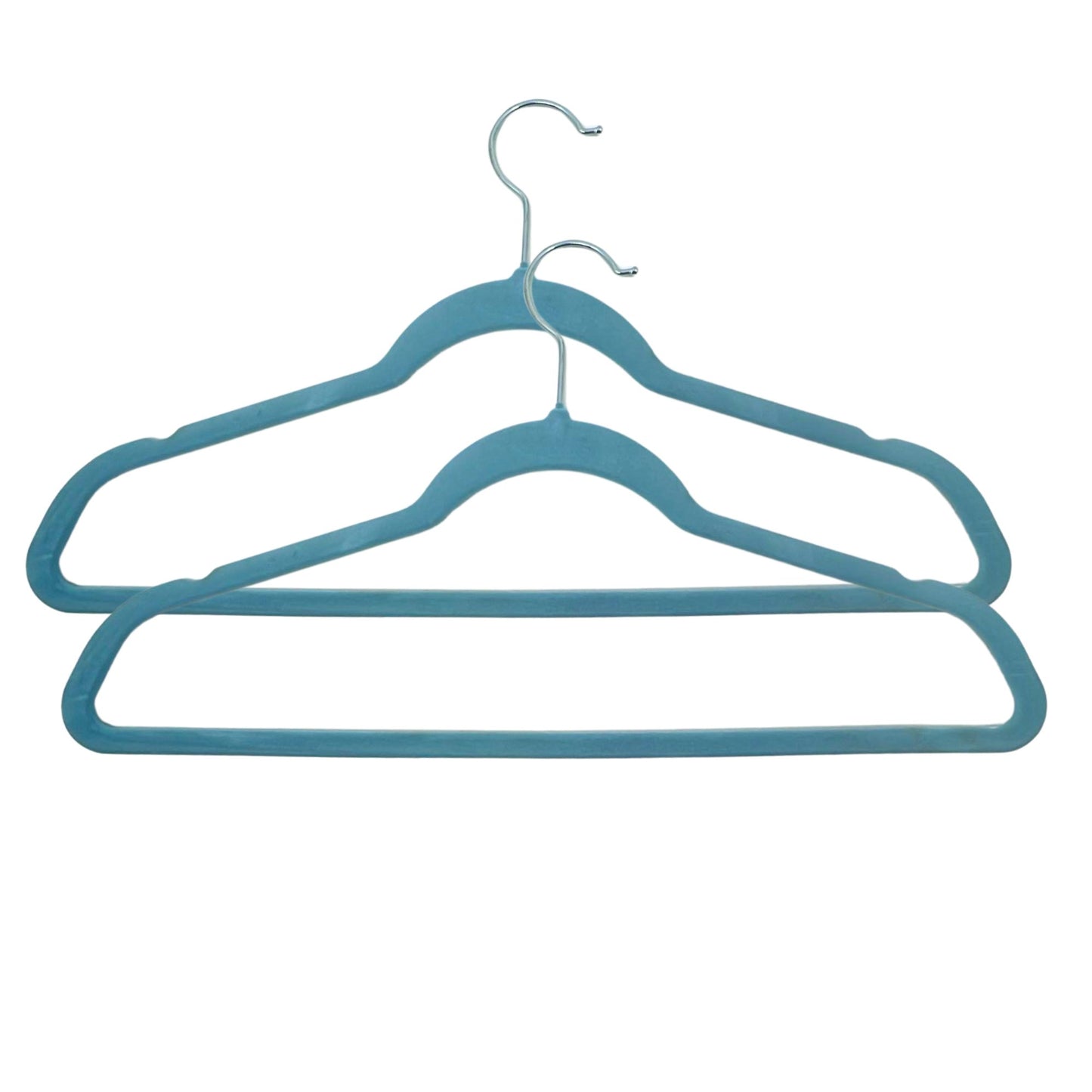 Basics Slim Velvet Non-Slip Suit Hangers with 360° Swivel Hook