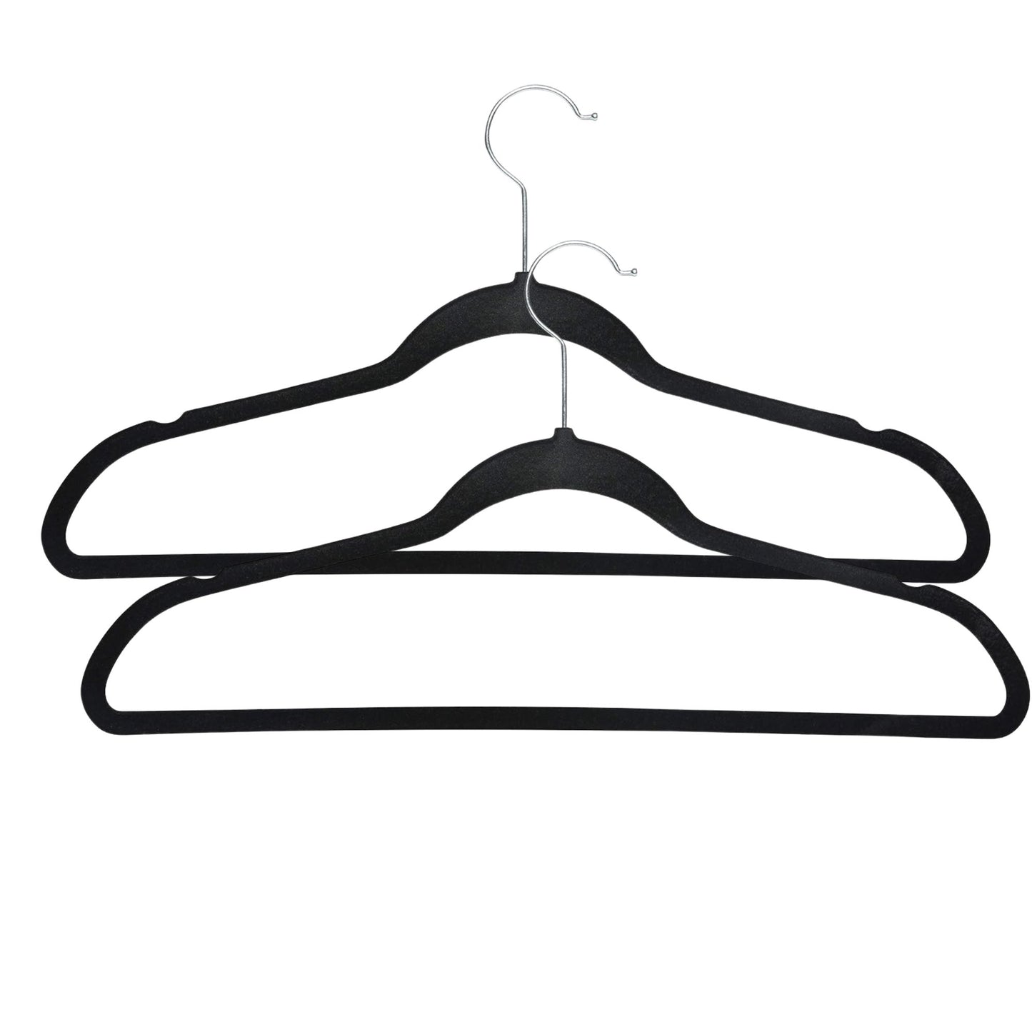 Basics Slim Velvet Non-Slip Suit Hangers with 360° Swivel Hook