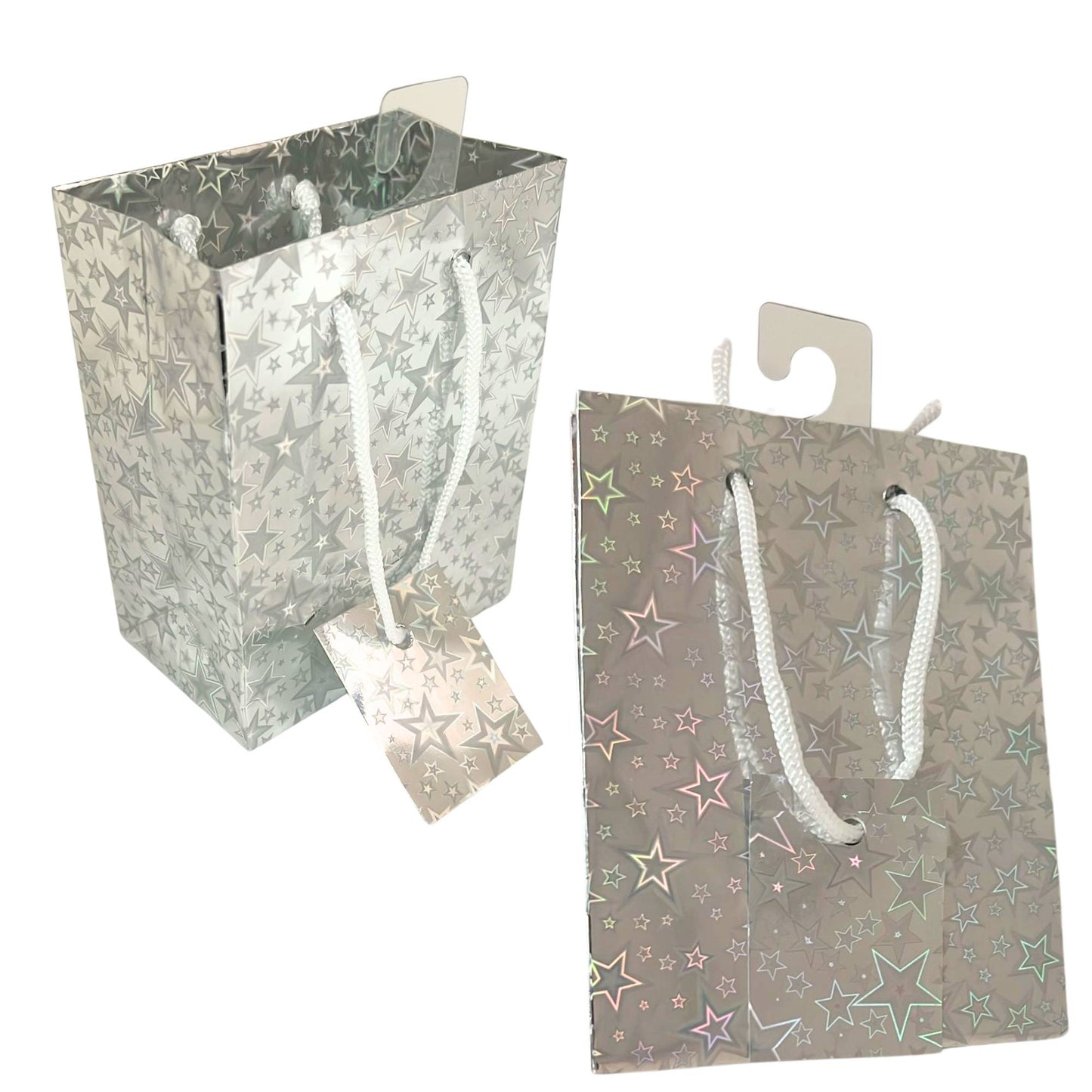Small Foil & Holographic Gift Bags – 5.5 x 4.5 x 3 Inches: 2 Pack Party Bag product image 11