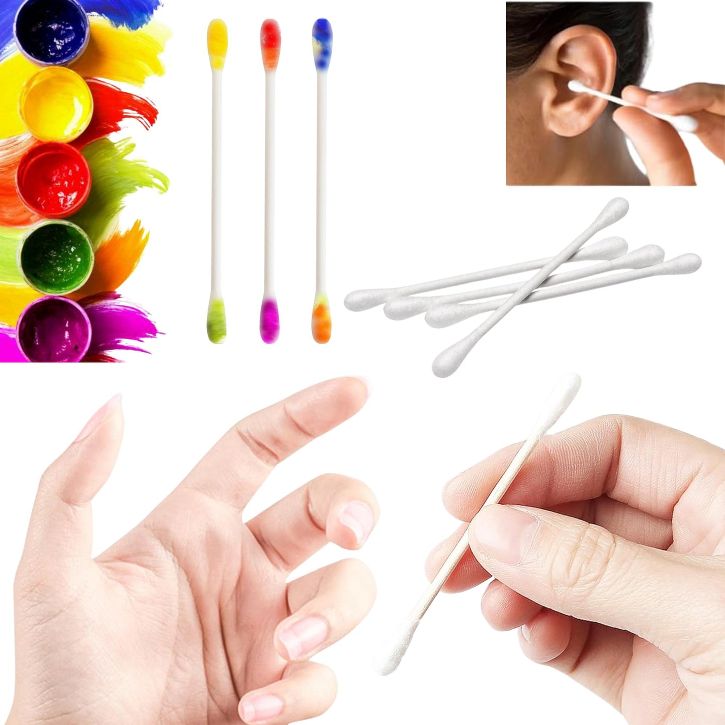 Double Tipped Wish Cotton Swabs