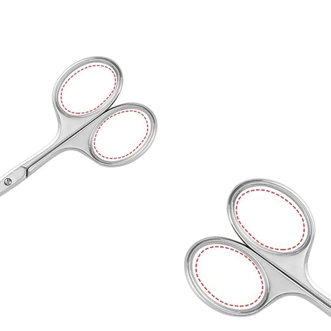 Staimless Steel Rounded Tip Facial Hair Scissors