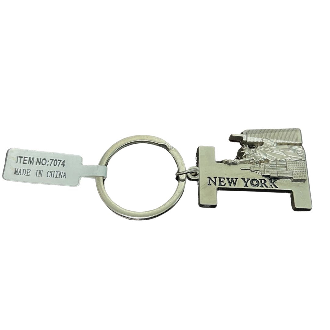 Statue of Liberty New York Keychain Souvenir – with Letter I