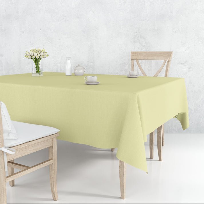 Tablecover Plastic Ivory Rectangular 54'' X 108'' 1 Pack Table Cover size and feature image