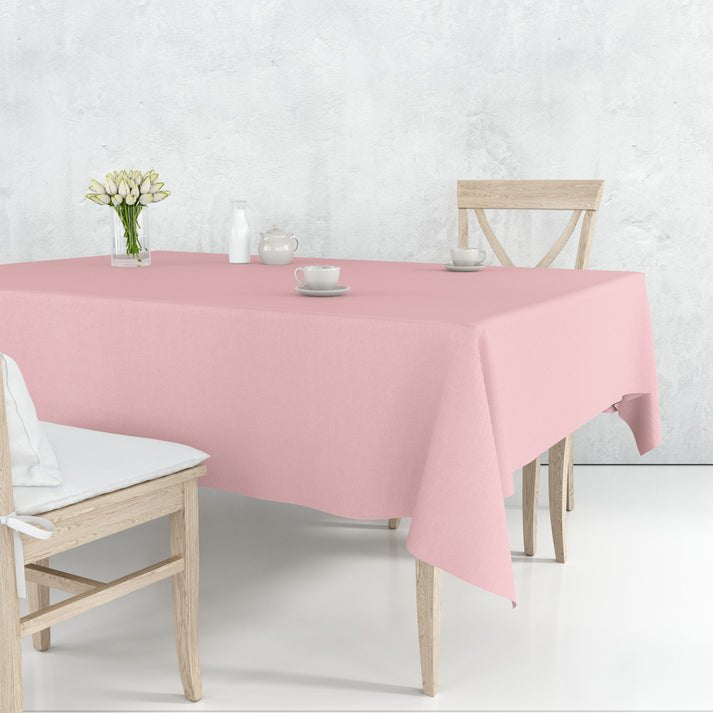Tablecover Plastic Light Pink Rectangular