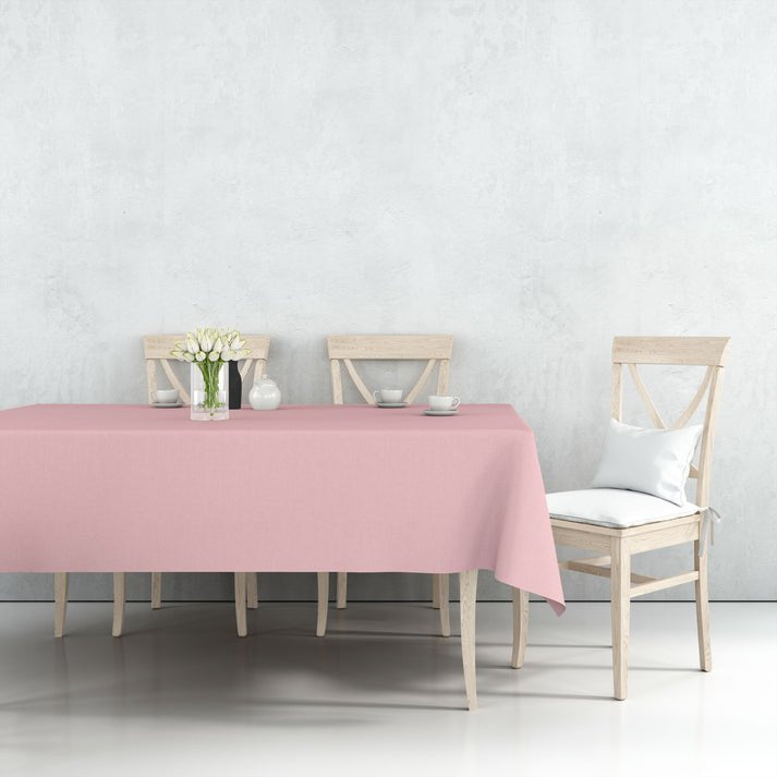 Tablecover Plastic Light Pink Rectangular