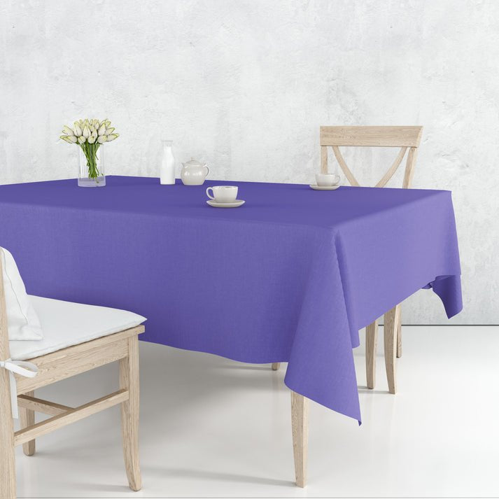 Tablecover Plastic Purple Rectangular