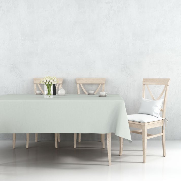 Tablecover Plastic White Rectangular 54'' X 108'' 1 Pack Table Cover size and feature image
