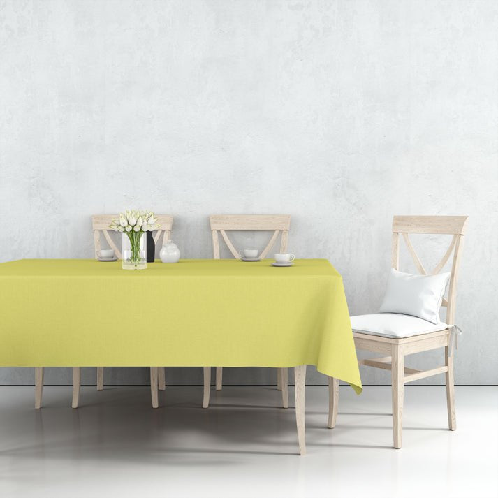 Tablecover Plastic Yellow Rectangular
