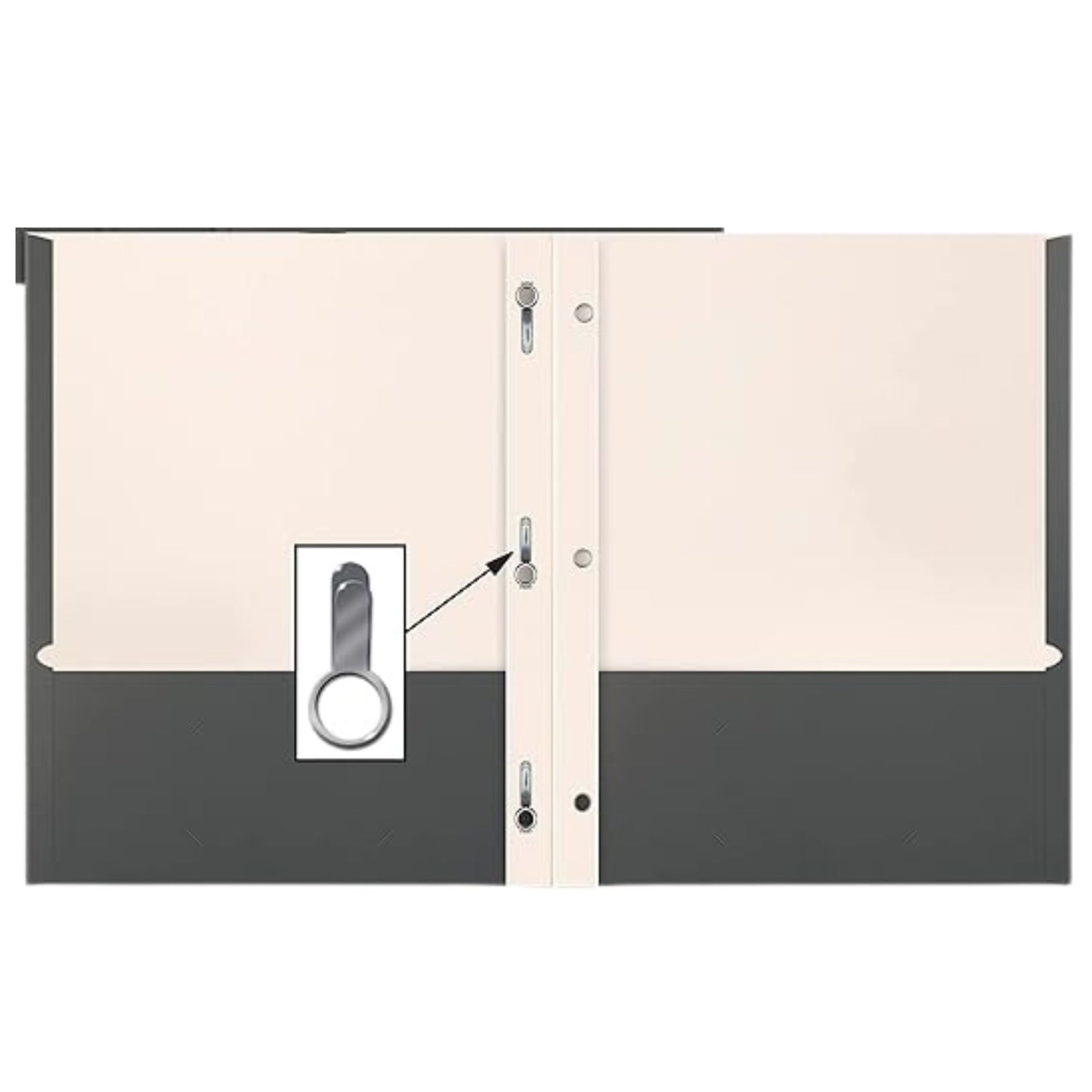 Two Pocket Folder with Prongs – Durable Poly Folders